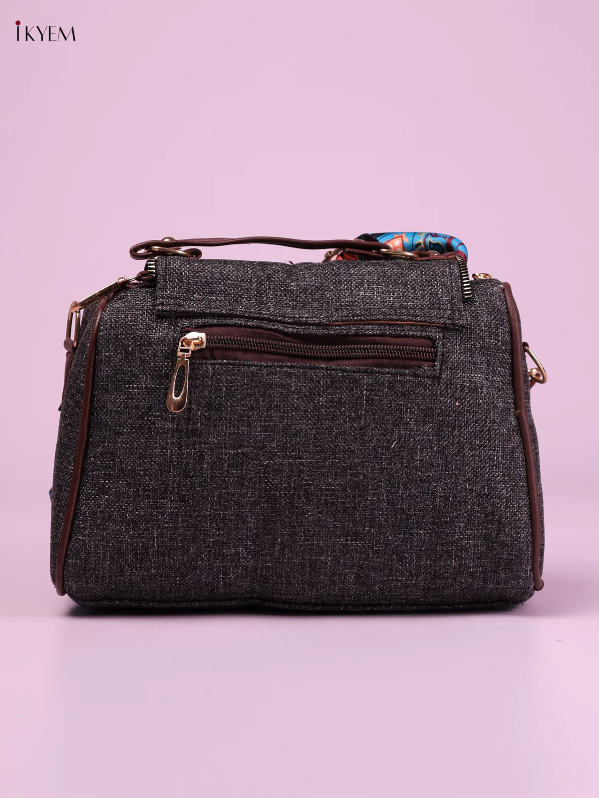 Printed Sling Bag -Gray-KEG02096 - Image 2