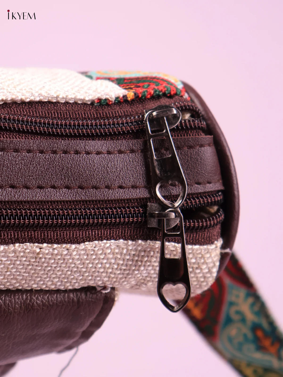 Printed Sling Bag -Cream&Multicolur-KEG02106 - Image 3