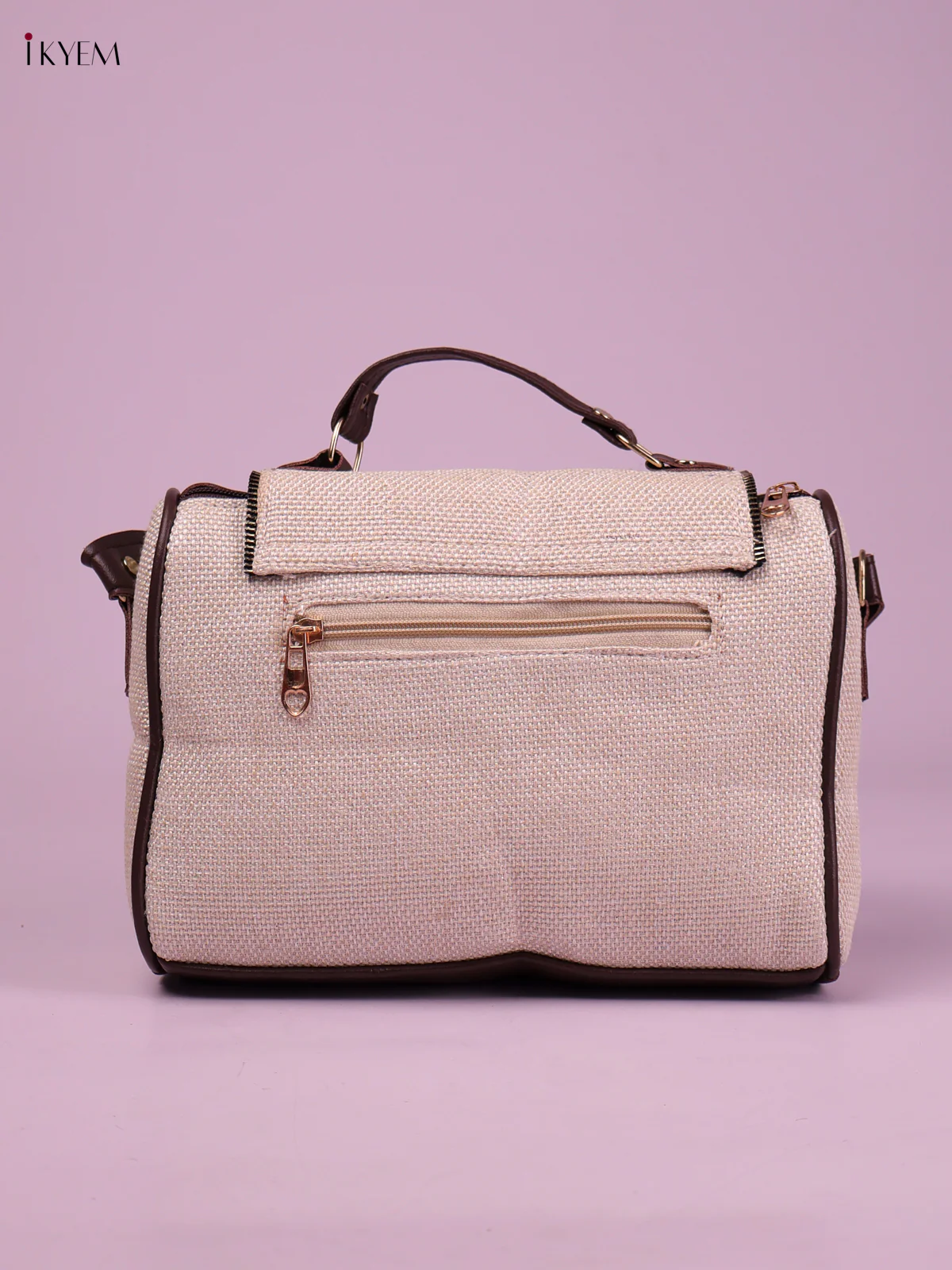 Printed Sling Bag -Cream-KEG02109 - Image 2