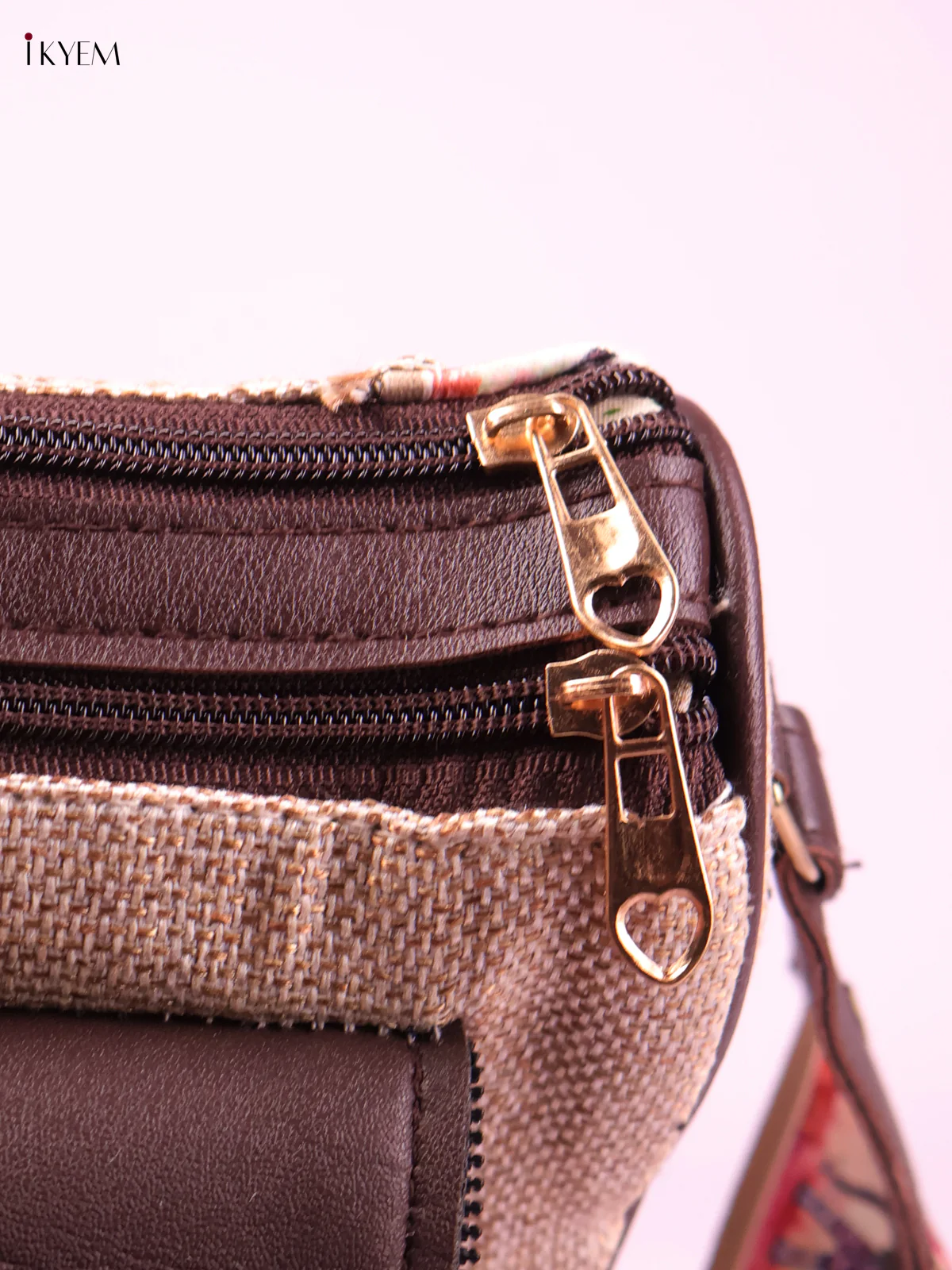 Printed Sling Bag -Peach-KEG02110 - Image 3