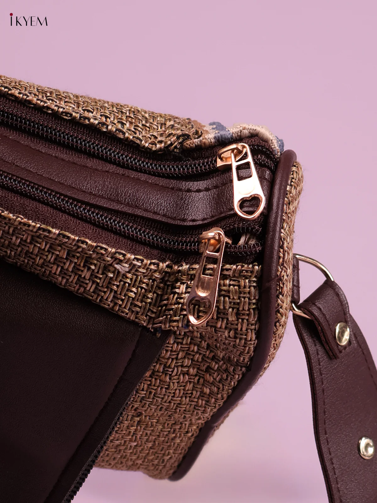 Printed Sling Bag -Sandle&Cream-KEG02117 - Image 3