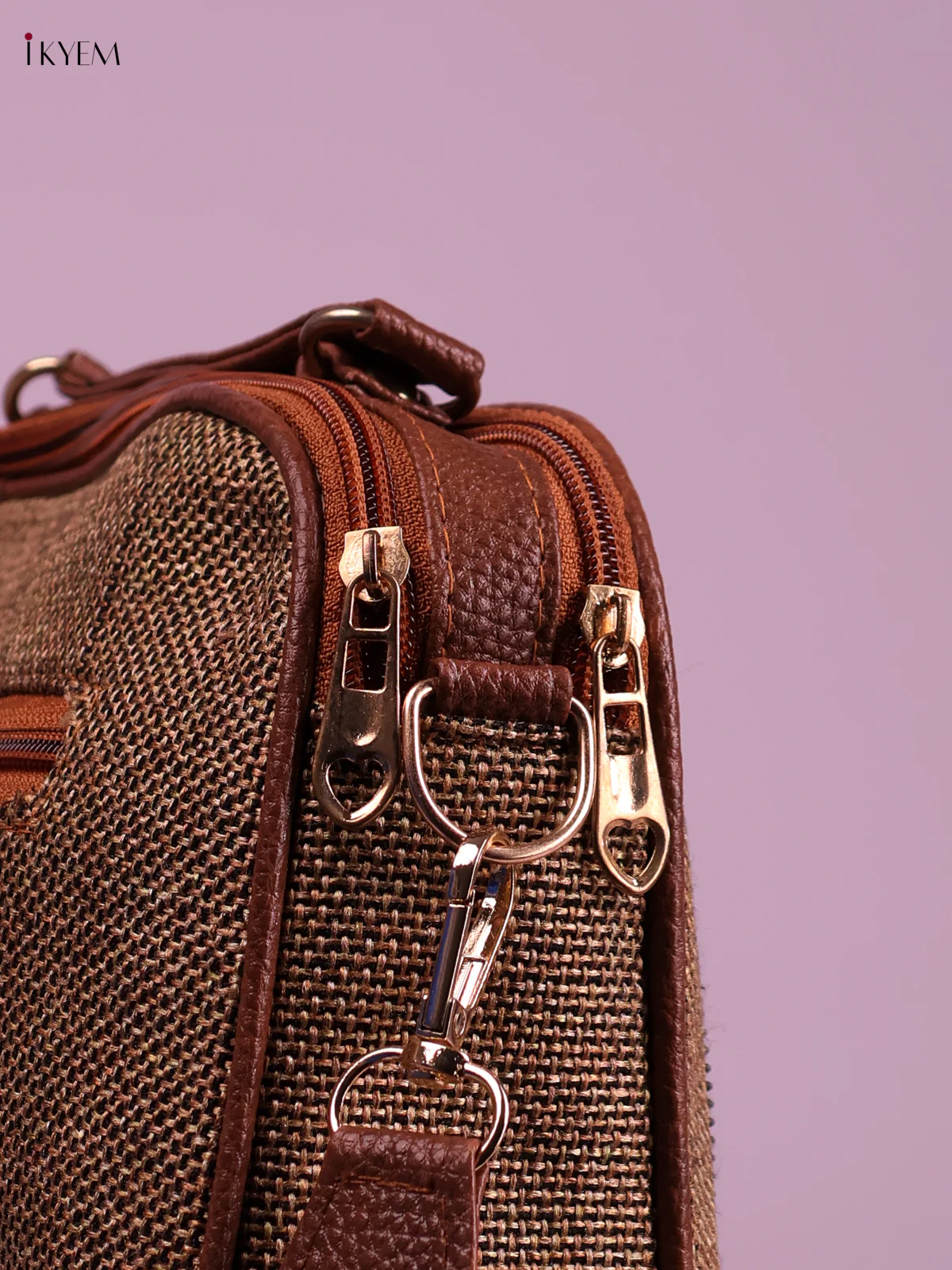 Printed Sling Bag -Sandle&Pink-KEG02120 - Image 3