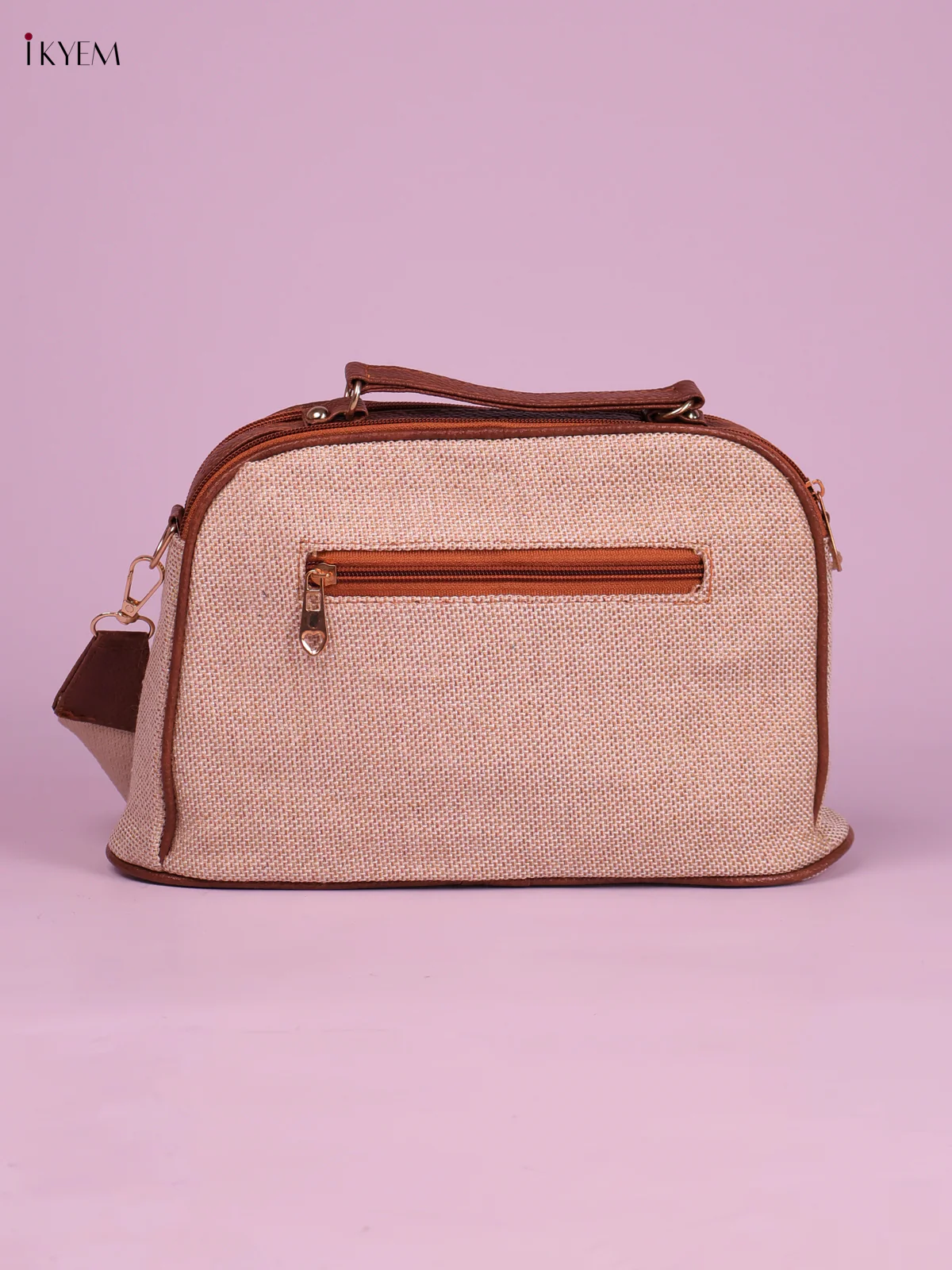Printed Sling Bag -Peach-KEG02130 - Image 2