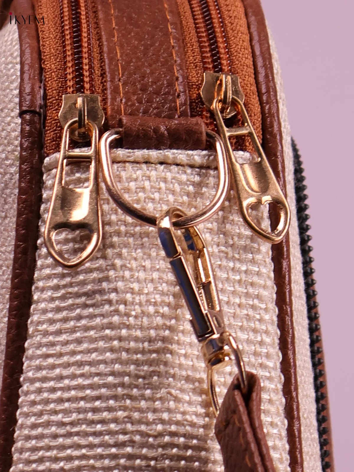 Printed Sling Bag -Cream-KEG02132 - Image 3