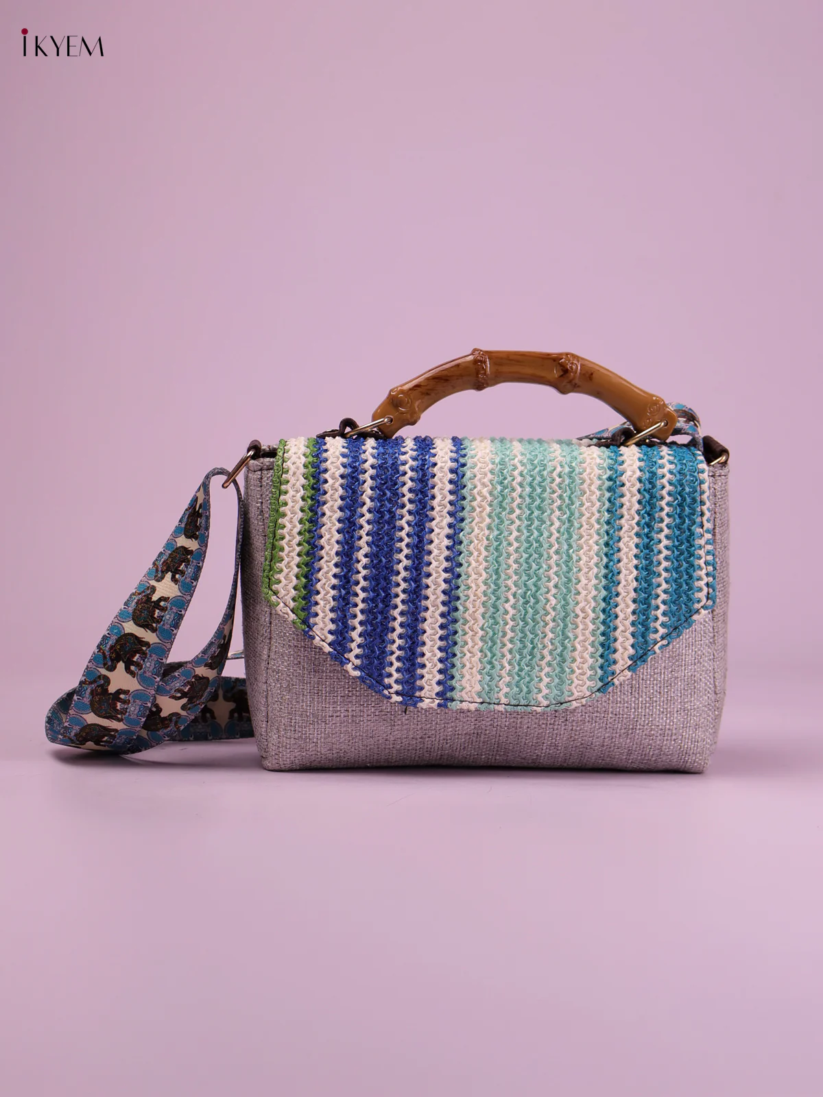 Printed Sling Bag -Muliti Colour-KEG02168