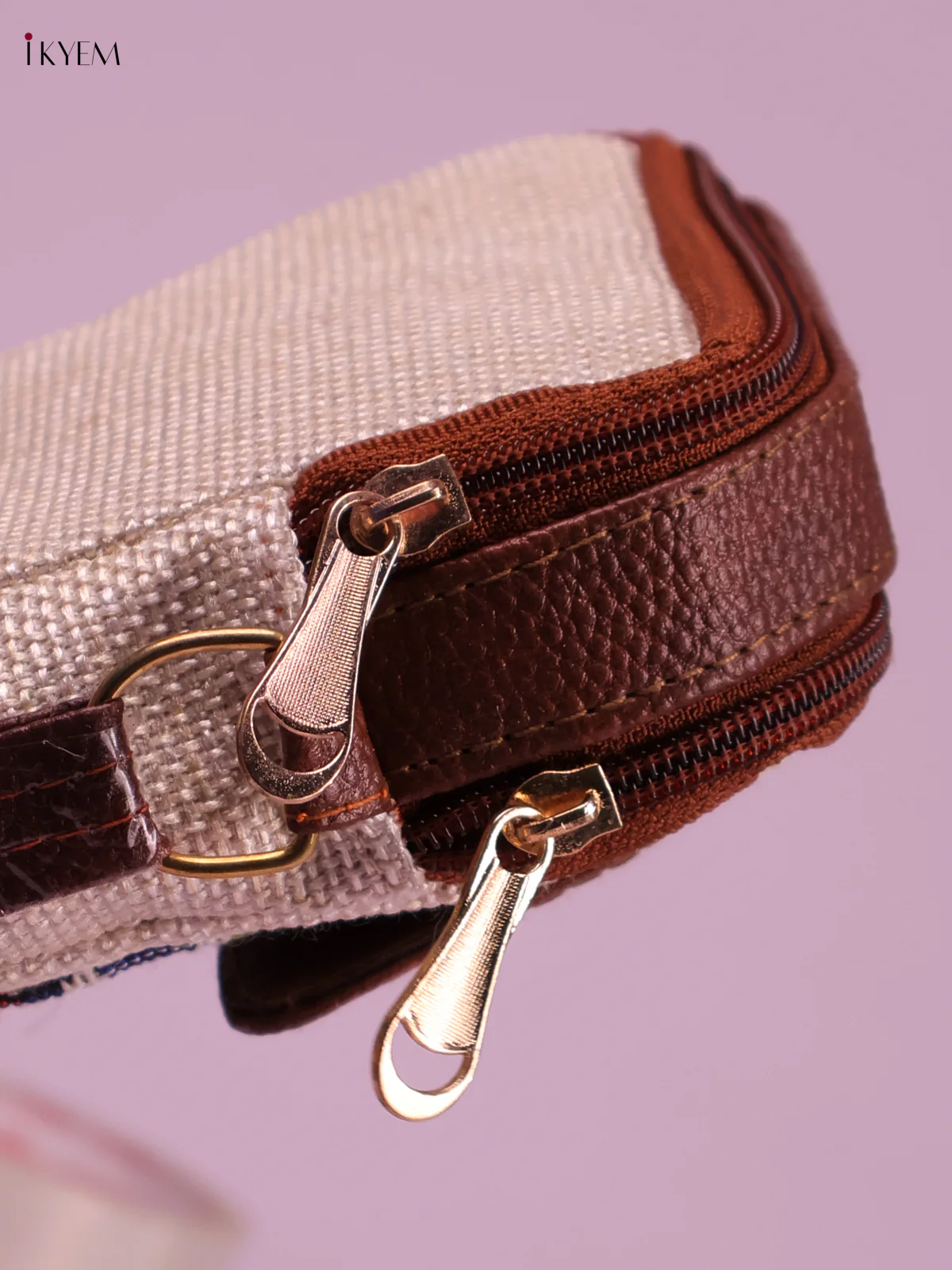 Printed Sling Bag -Cream-KEG02173 - Image 3