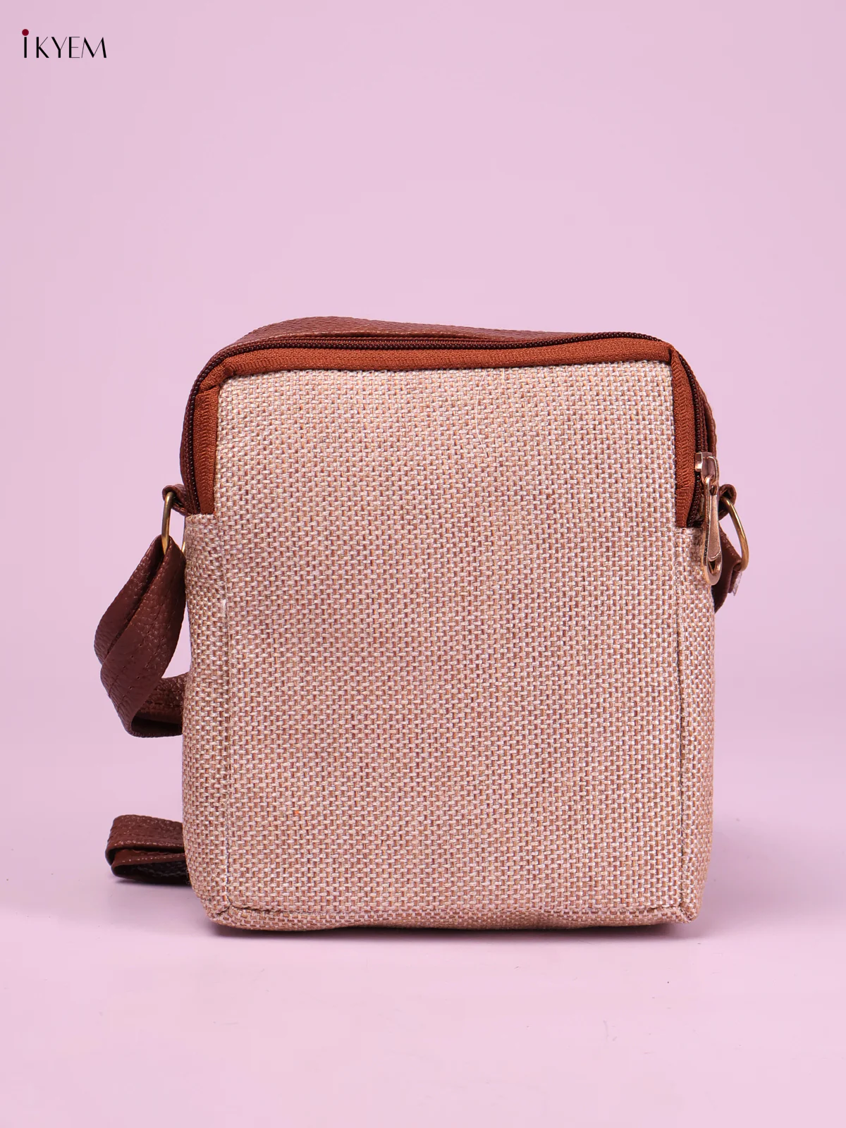 Printed Sling Bag -Peach-KEG02178 - Image 2