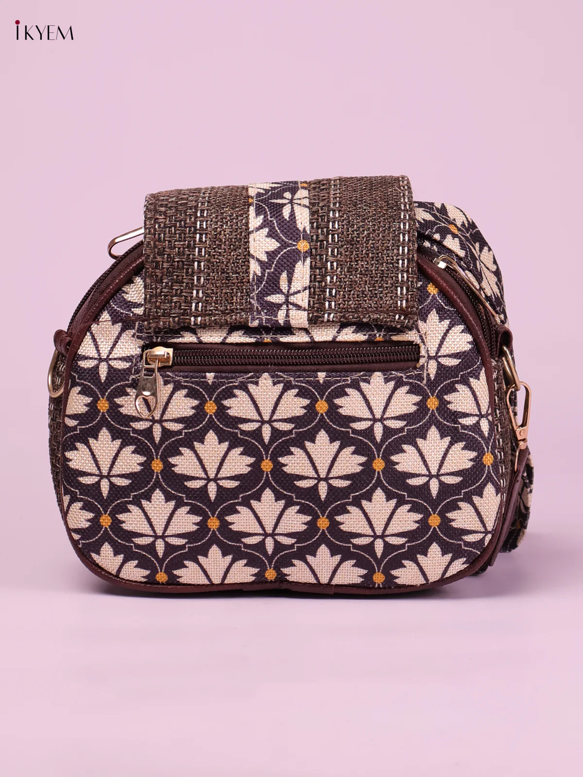Printed Sling Bag -Blue-KEG02188 - Image 2