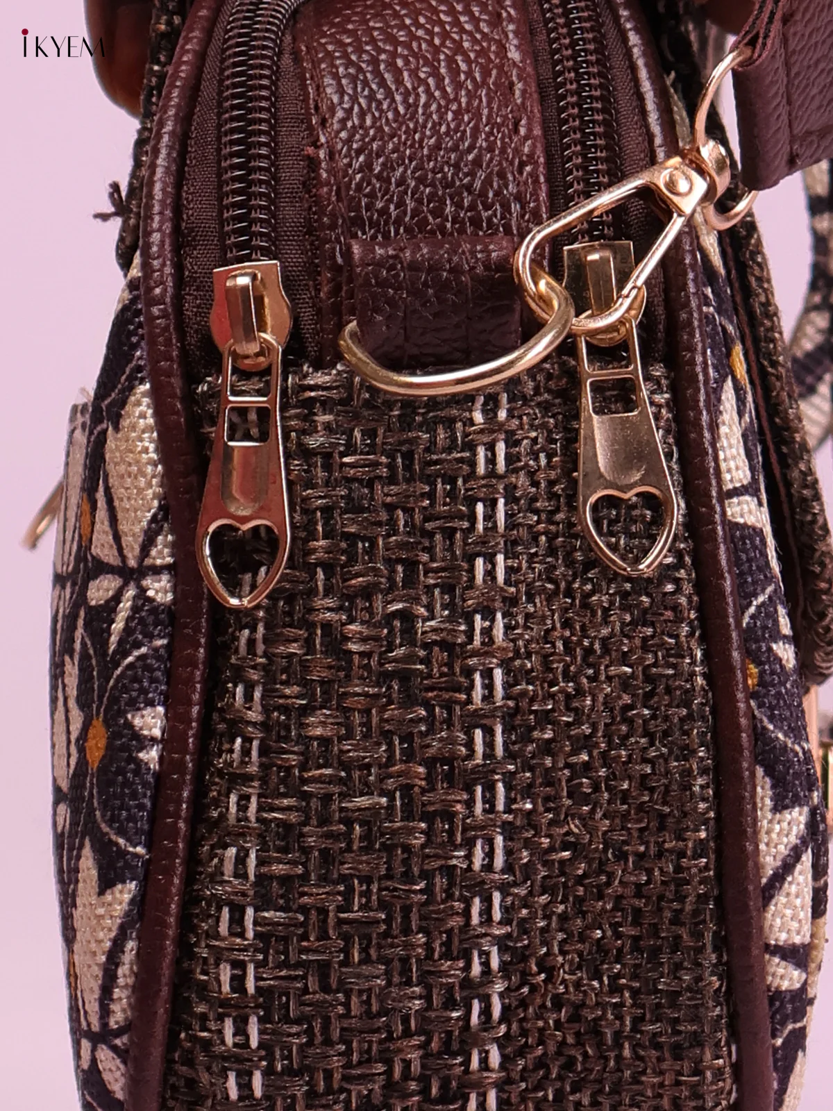 Printed Sling Bag -Blue-KEG02188 - Image 3