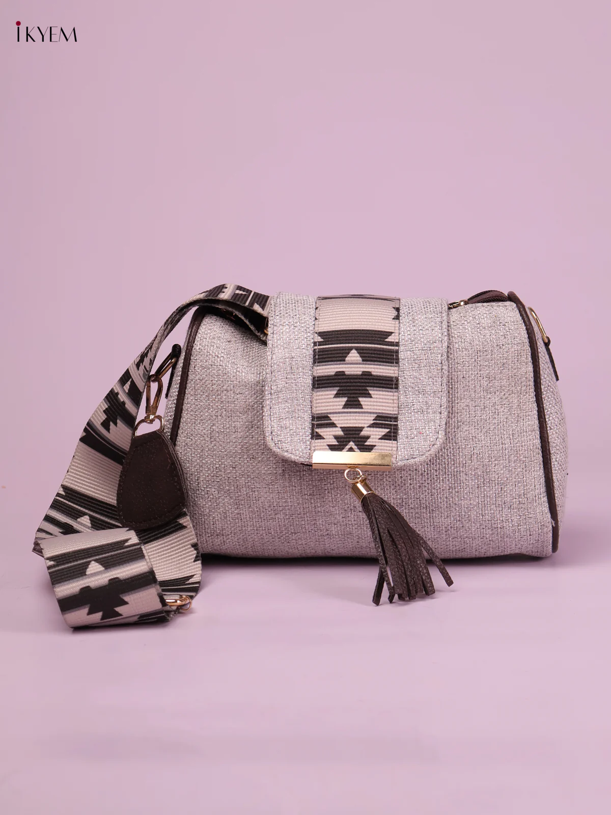 Printed Sling Bag -Ash-KEG02206