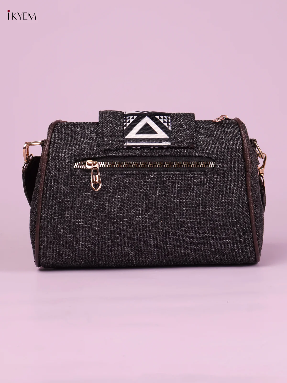 Printed Sling Bag -Gray-KEG02207 - Image 2