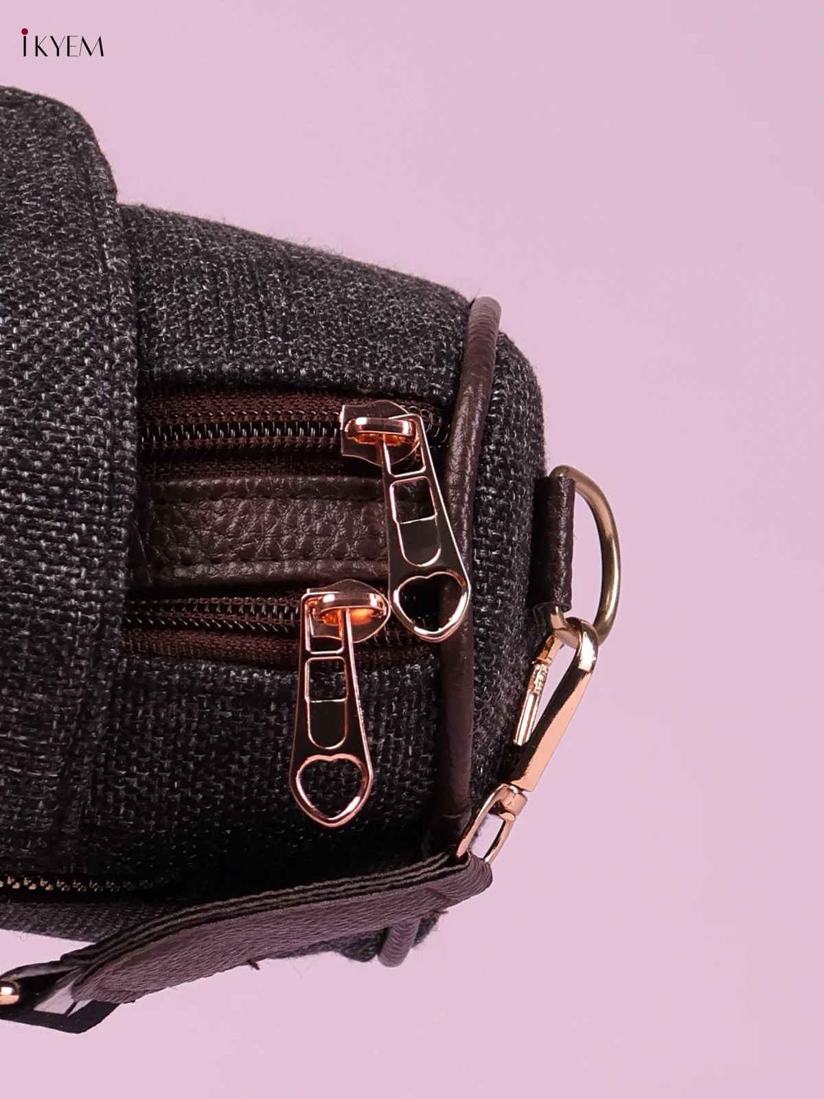 Printed Sling Bag -Gray-KEG02207 - Image 3