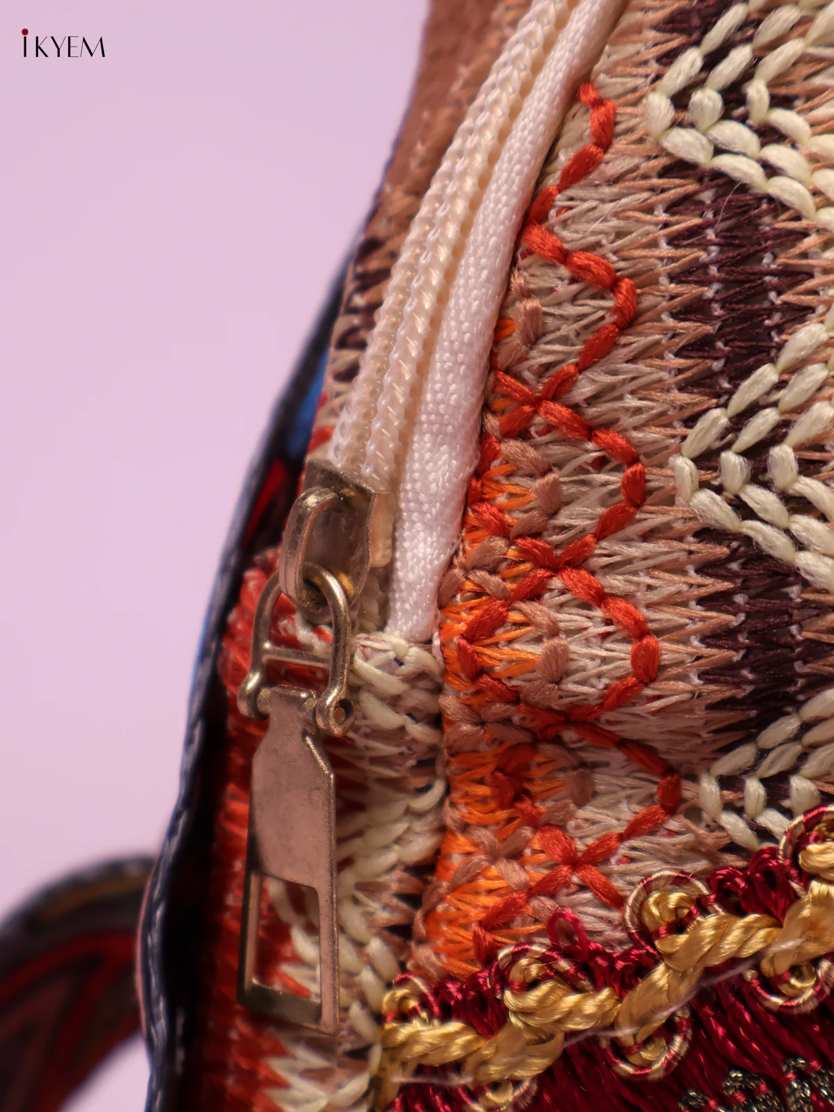 Printed Sling Bag -Orange-KEG02222 - Image 2