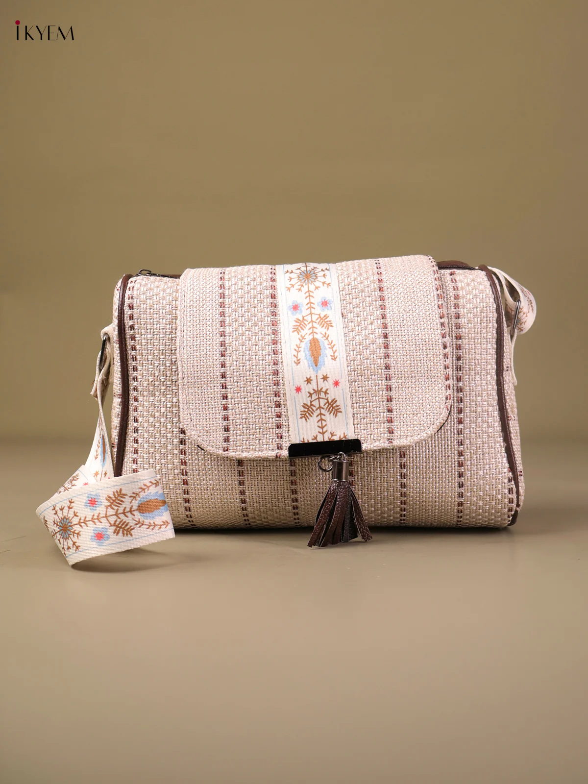 Sling Bag- Half White-KEG04050