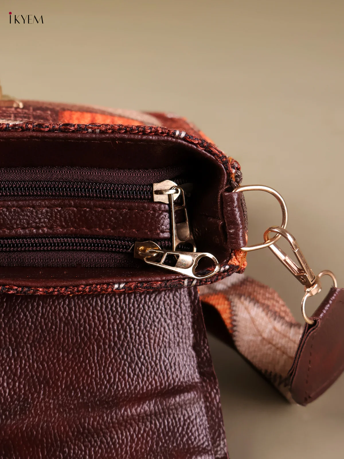Printed Sling Bag -Maroon-KEG04073 - Image 3