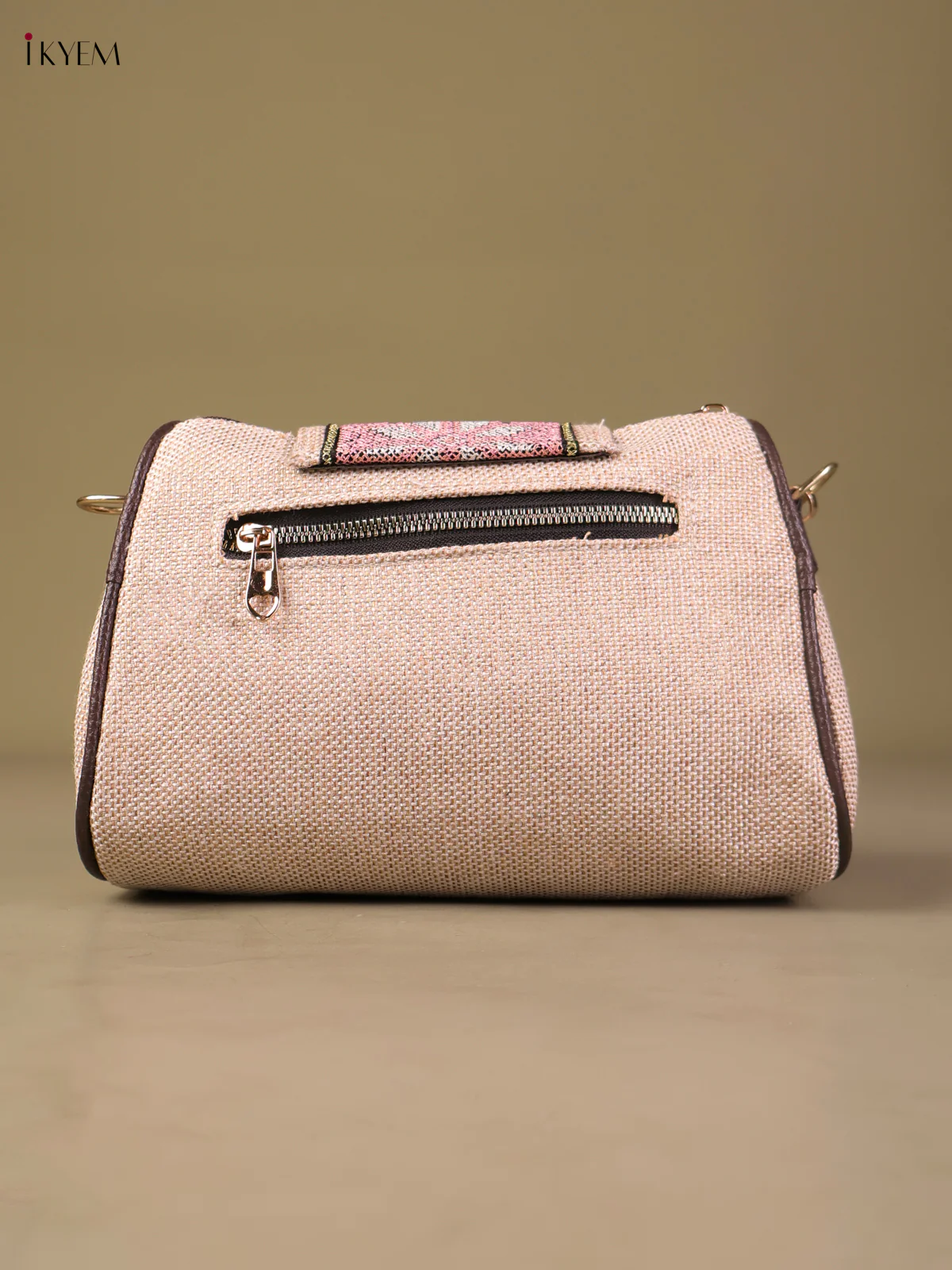 Plain Sling Bag -Cream-KEG04095 - Image 2