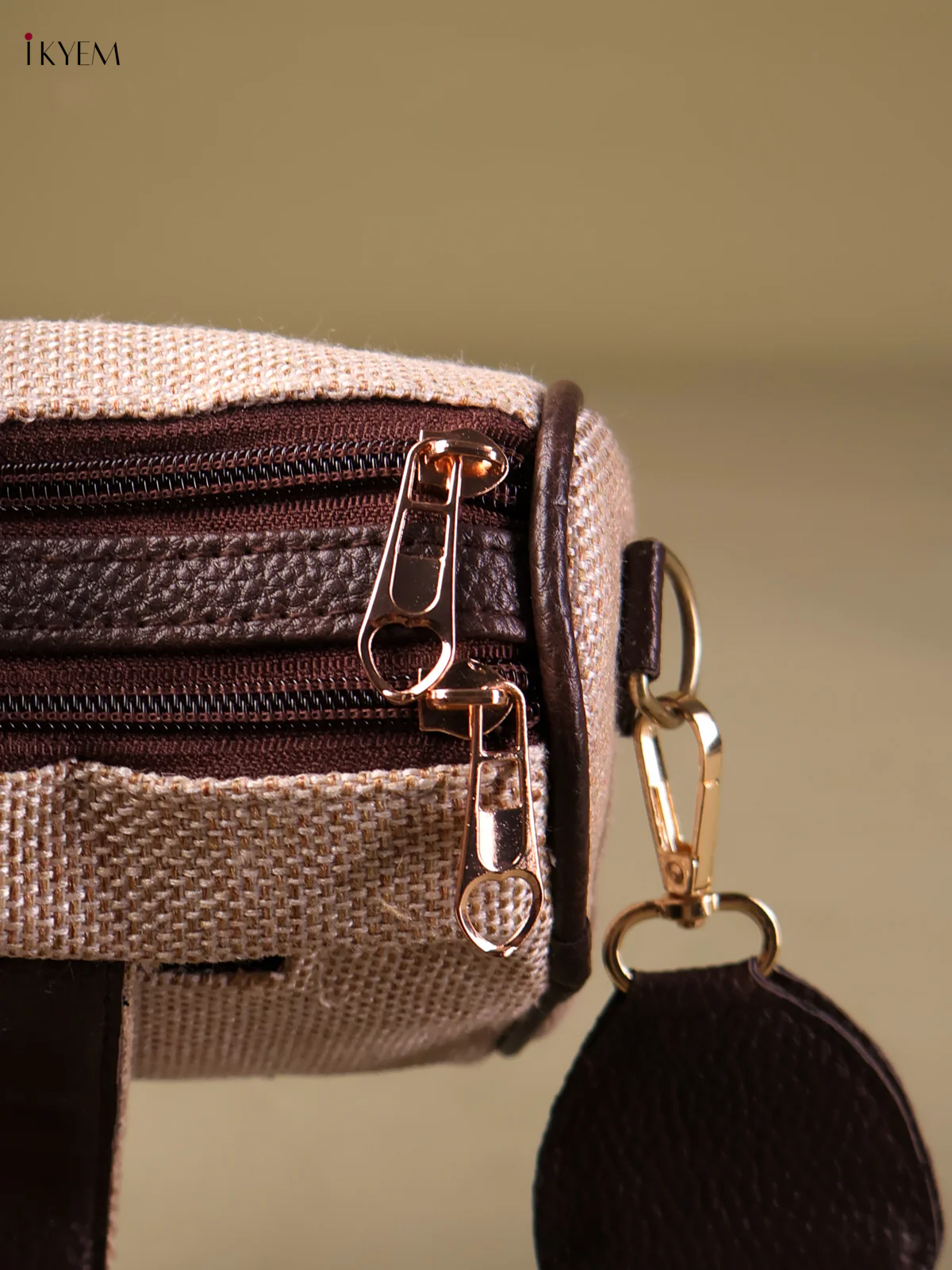 Plain Sling Bag -Cream-KEG04095 - Image 3