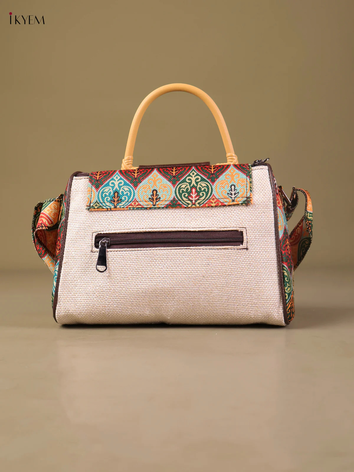 Printed Sling Bag - Cream & Red-KEG04101 - Image 2