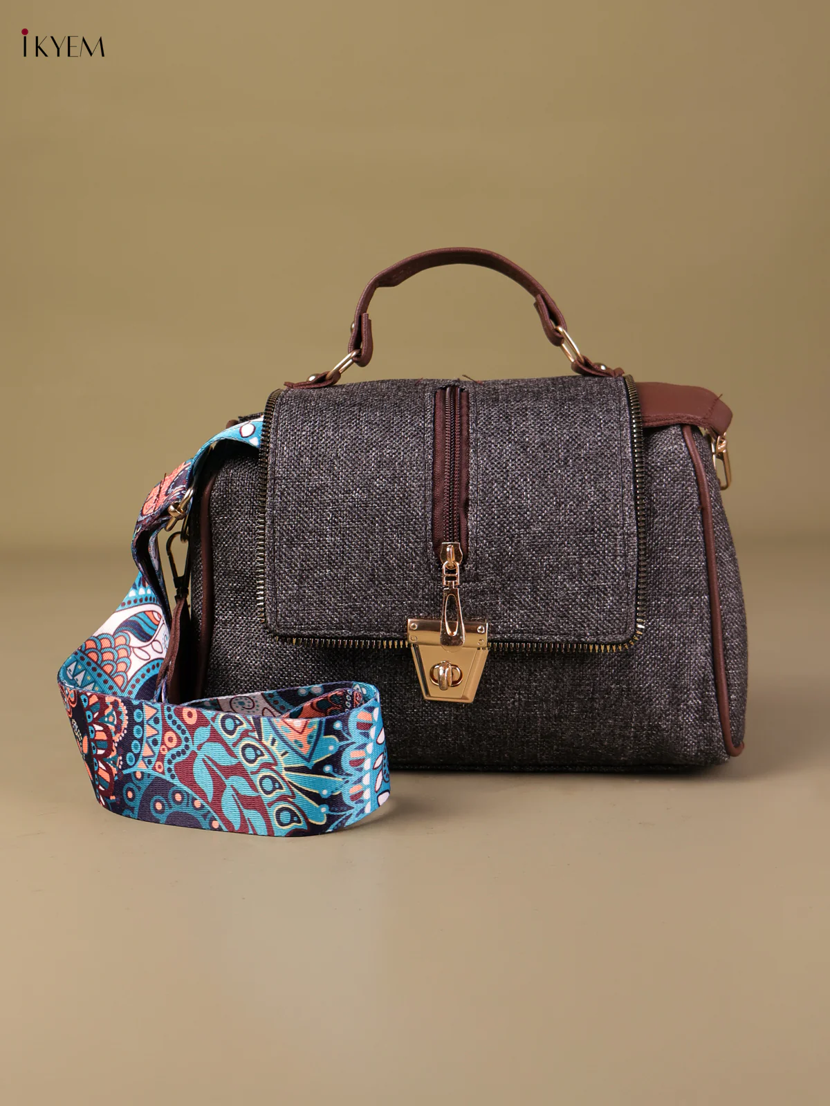 Plain Sling Bag - Elephant Grey-KEG04104