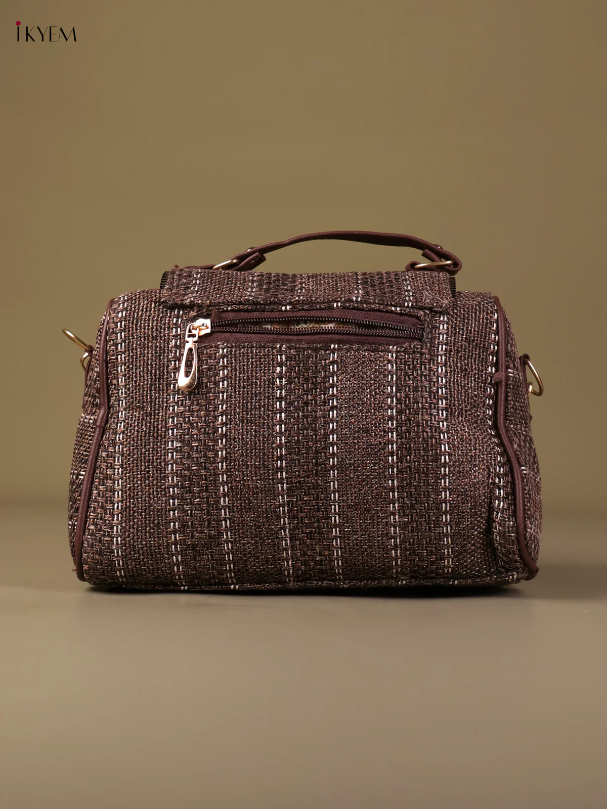 Plain Sling Bag - Brown-KEG04108 - Image 2