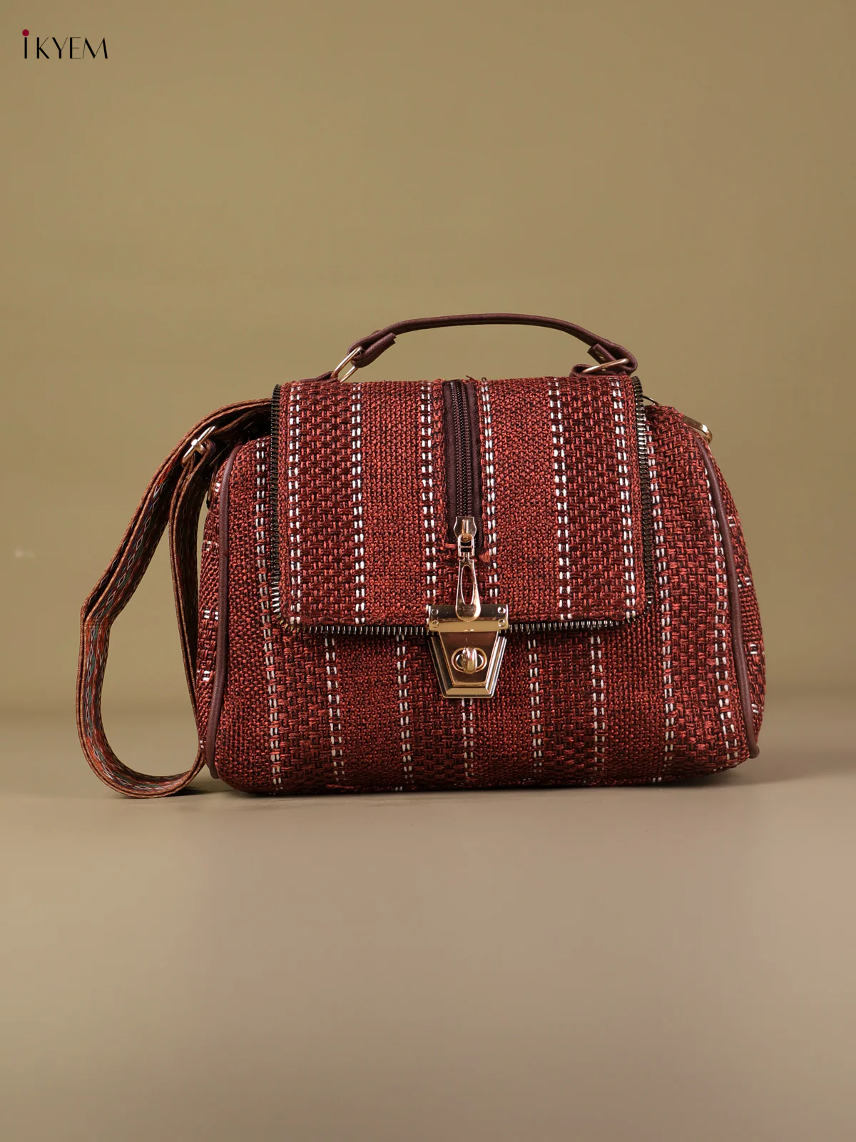Plain Sling Bag - Maroon-KEG04110