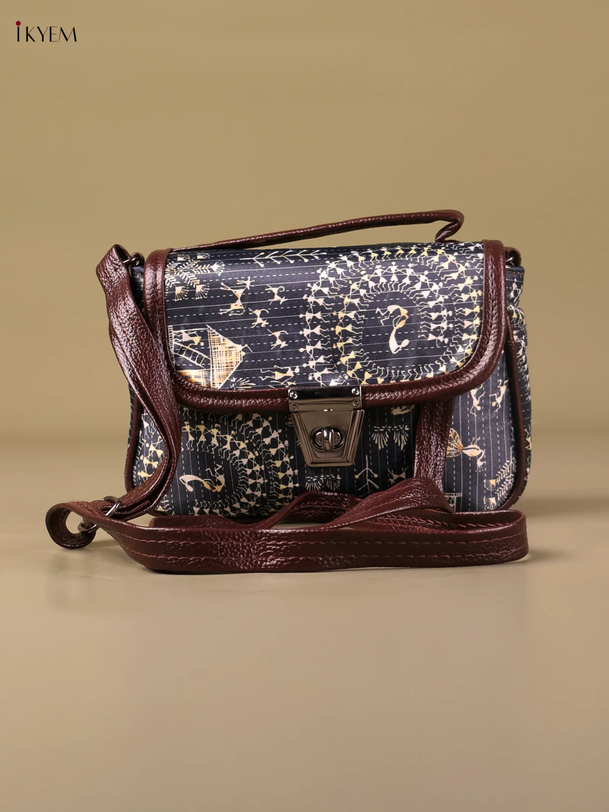 Printed Sling Bag -Multi Color-KEG04127