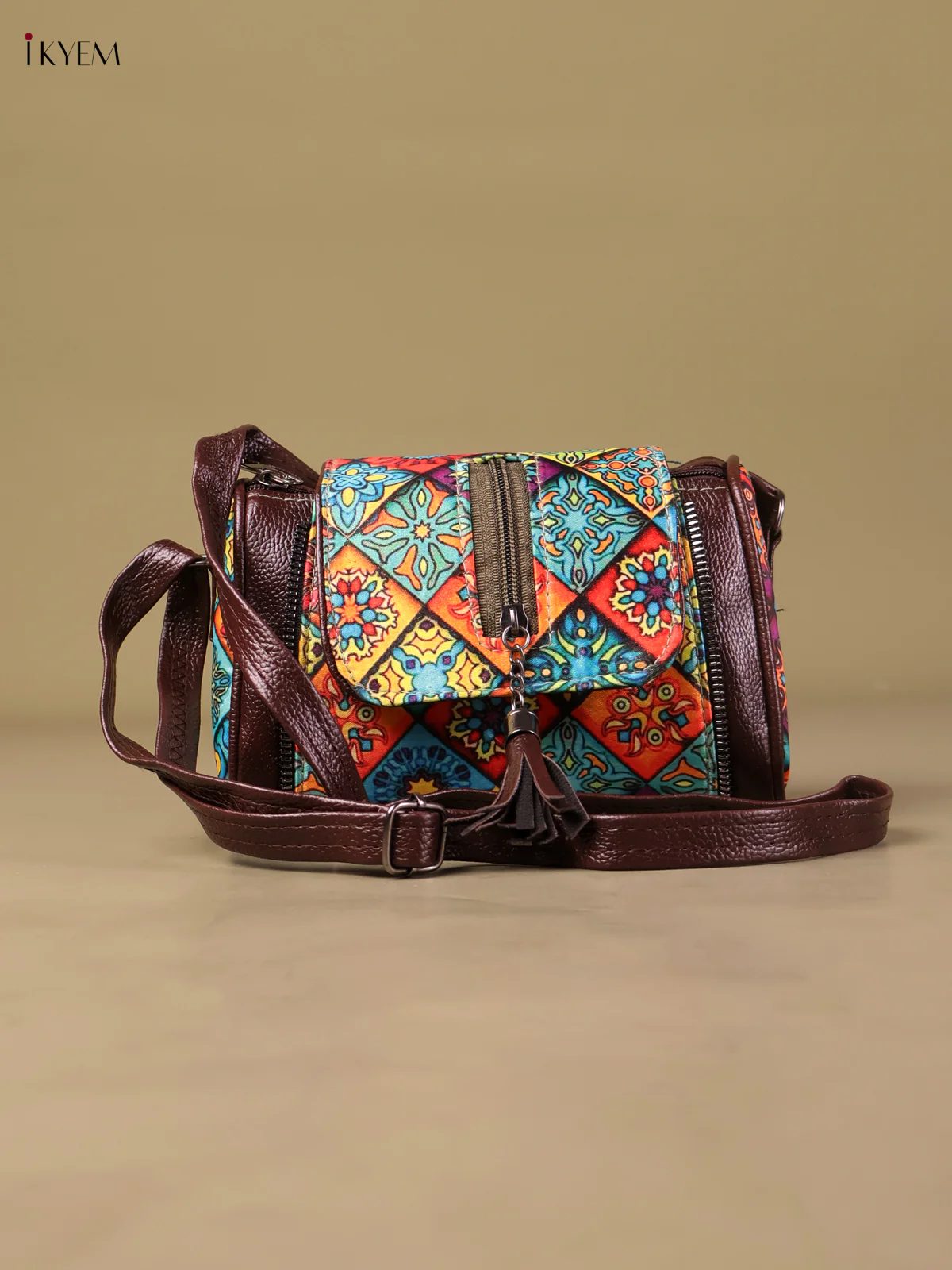 Printed Sling Bag -Multi Color-KEG04129
