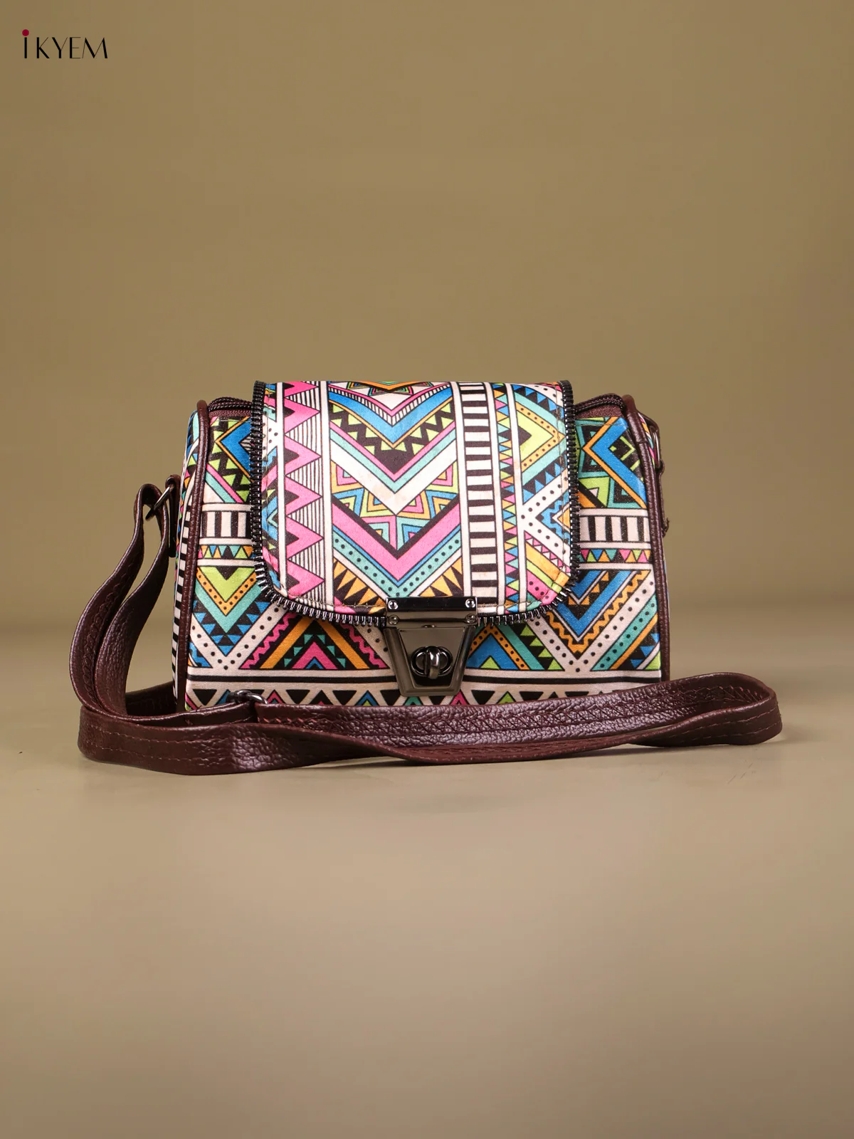 Printed Sling Bag -Multi Color-KEG04134