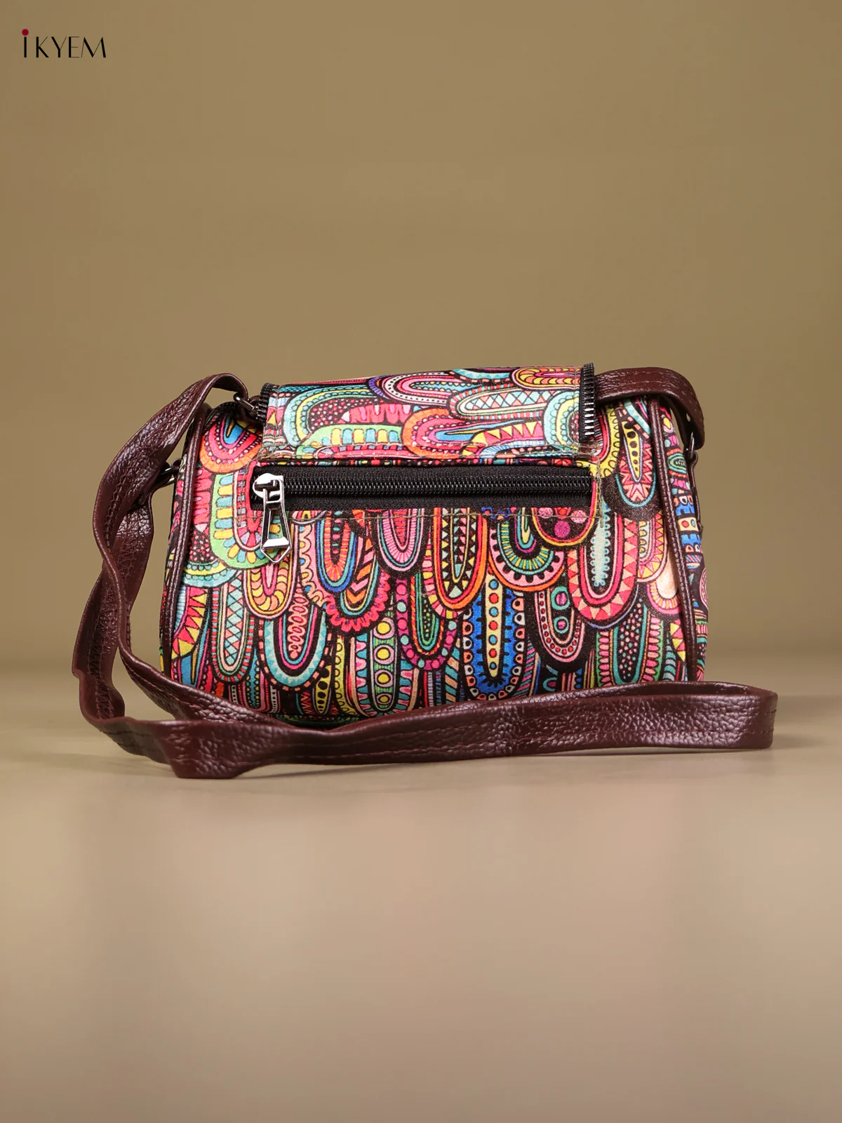 Printed Sling Bag -Multi Color-KEG04135 - Image 2