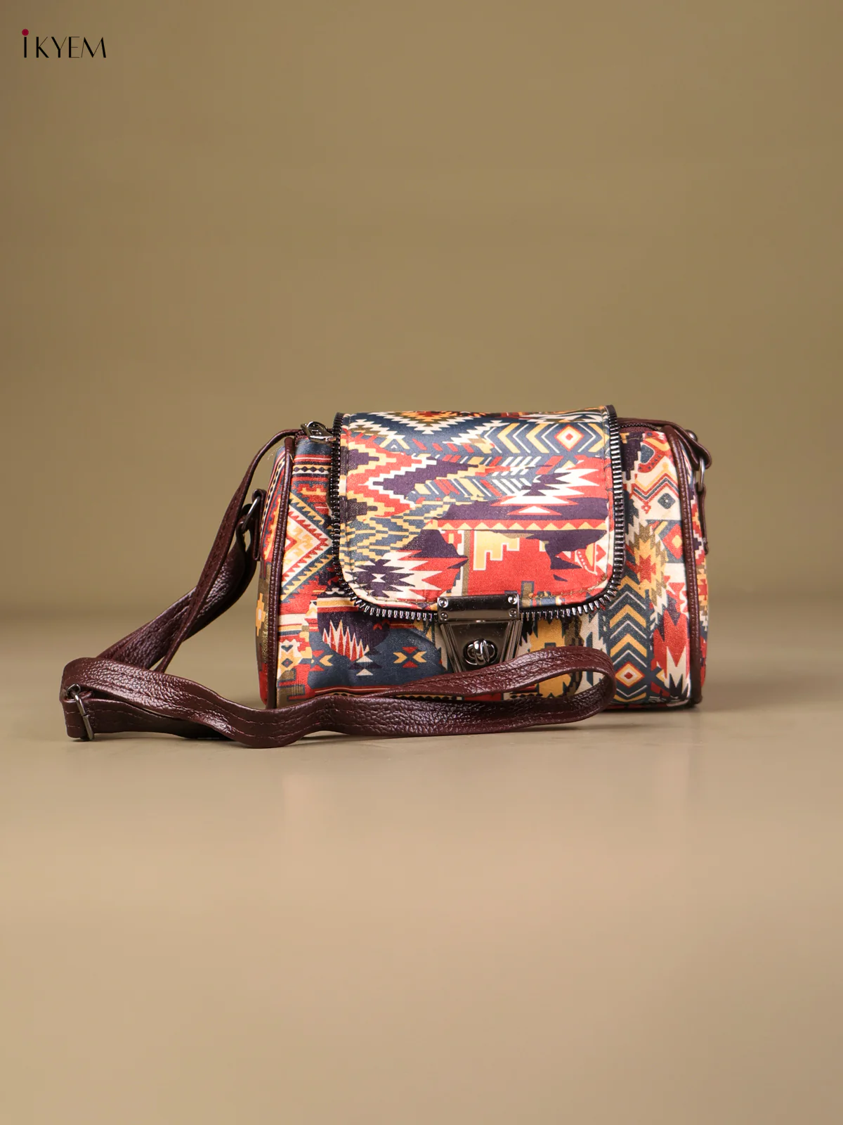 Printed Sling Bag -Multi Color-KEG04136