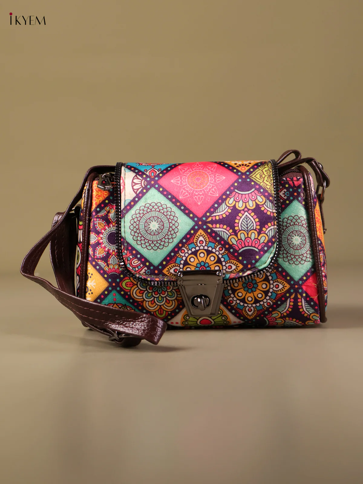 Printed Sling Bag -Multi Color-KEG04141