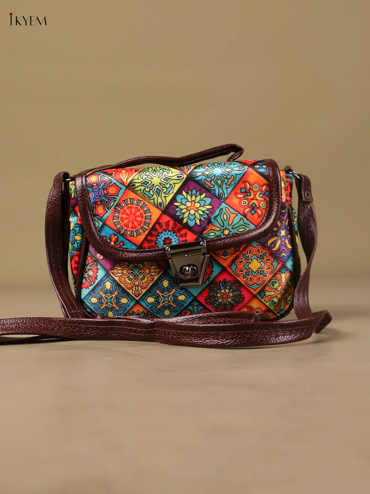 Printed Sling Bag -Multi Color-KEG04146