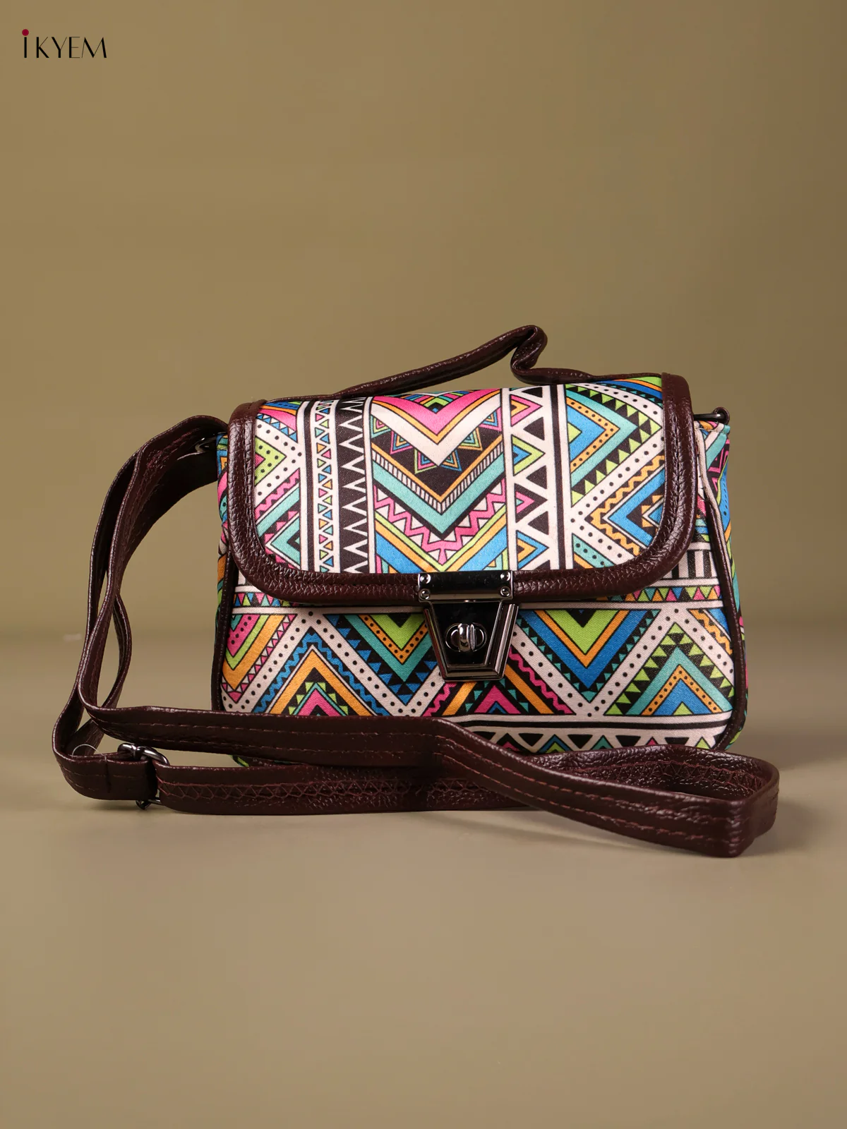 Printed Sling Bag -Multi Color-KEG04147
