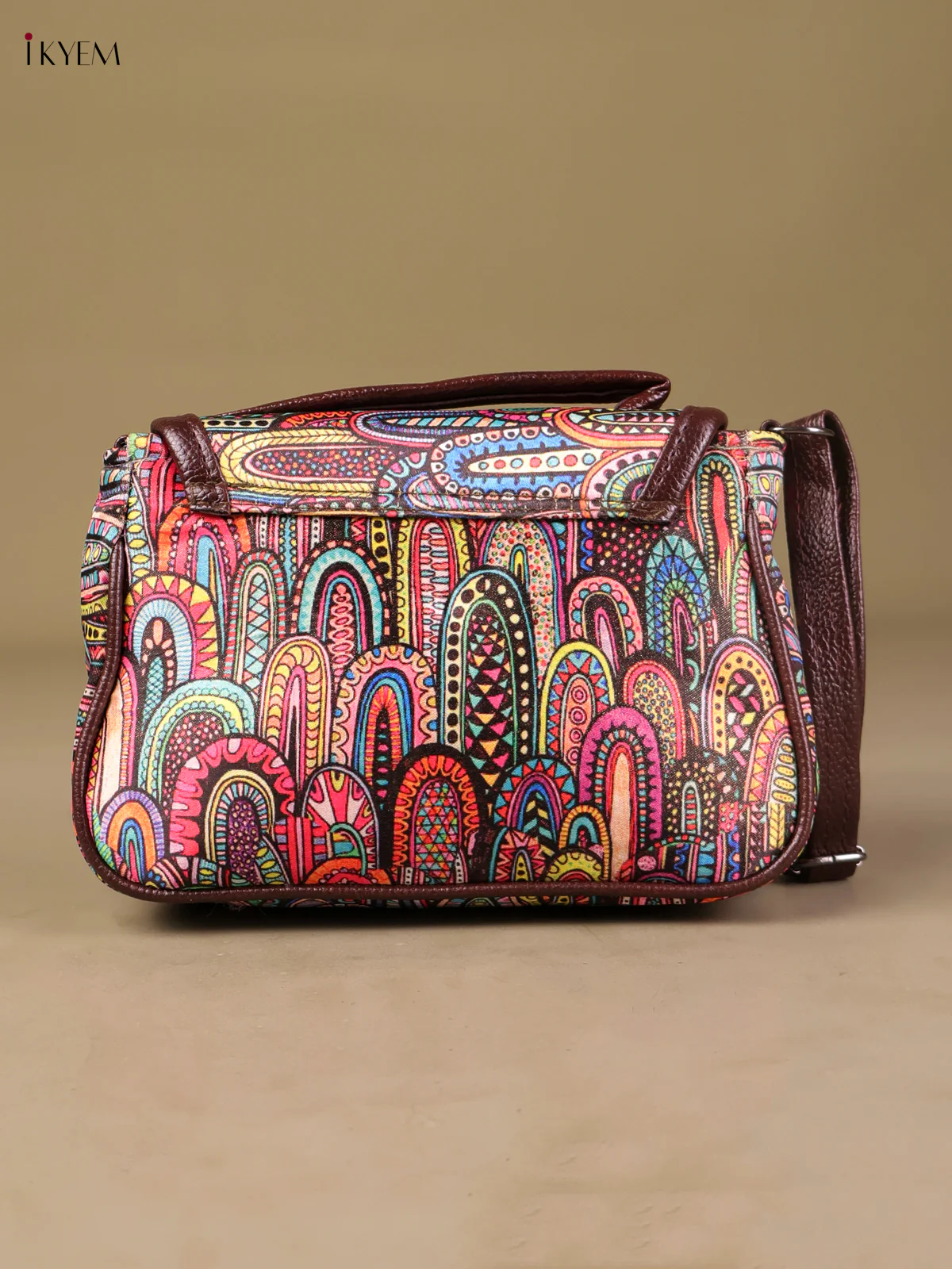 Printed Sling Bag -Multi Color-KEG04148 - Image 2