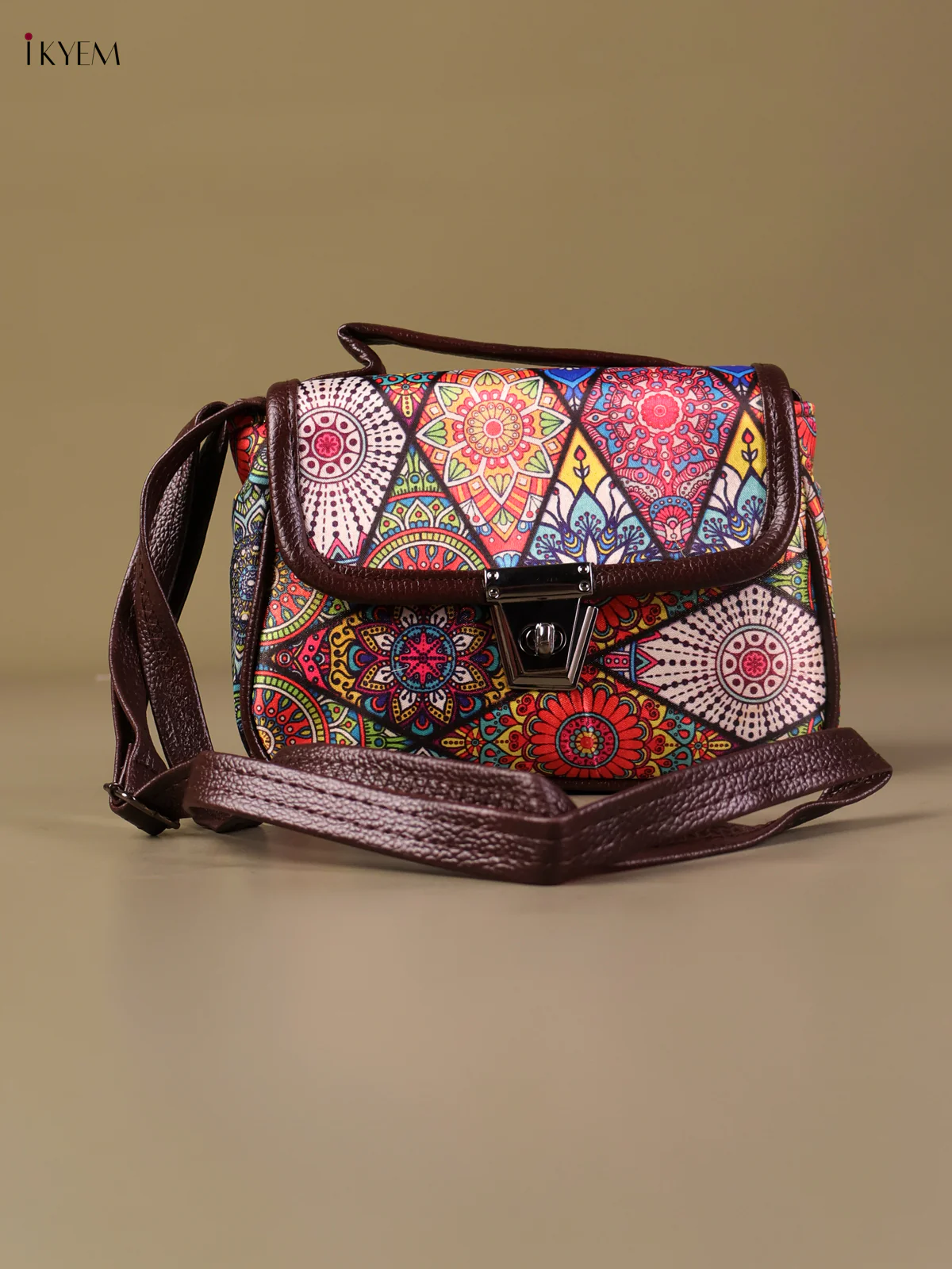 Printed Sling Bag -Multi Color-KEG04150