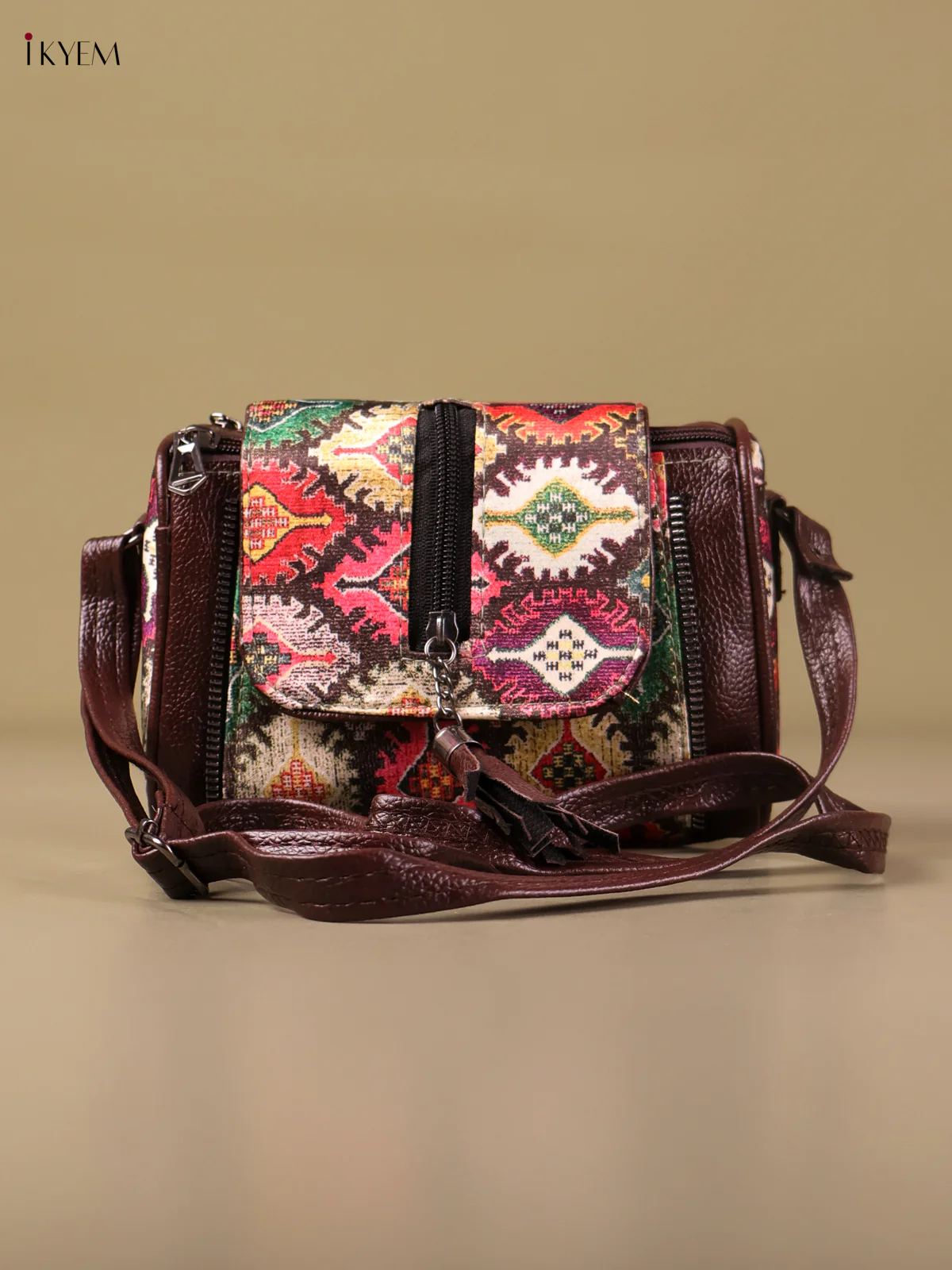 Printed Sling Bag -Multi Color-KEG04153