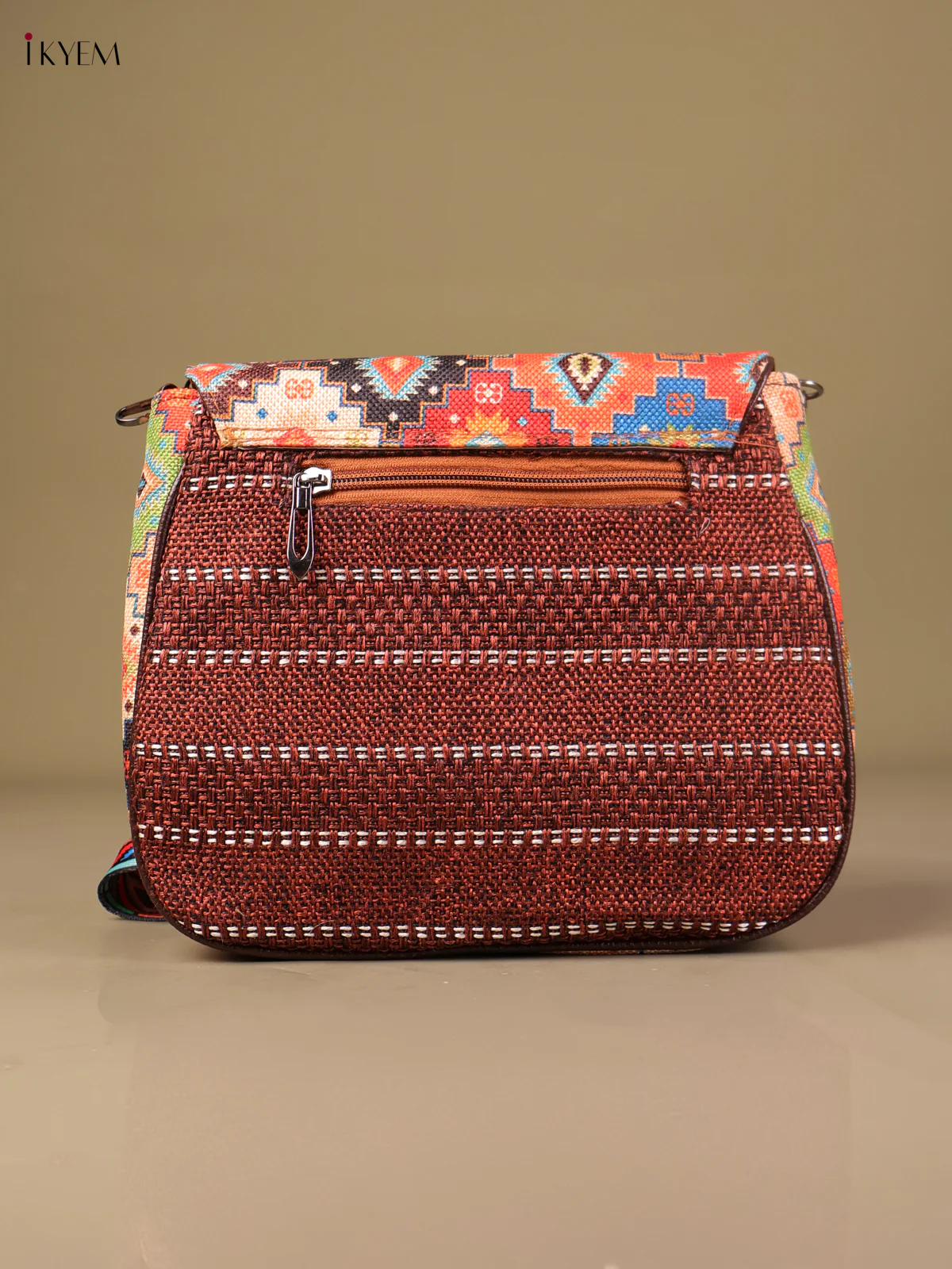 Printed Sling Bag -Green-KEG04163 - Image 2