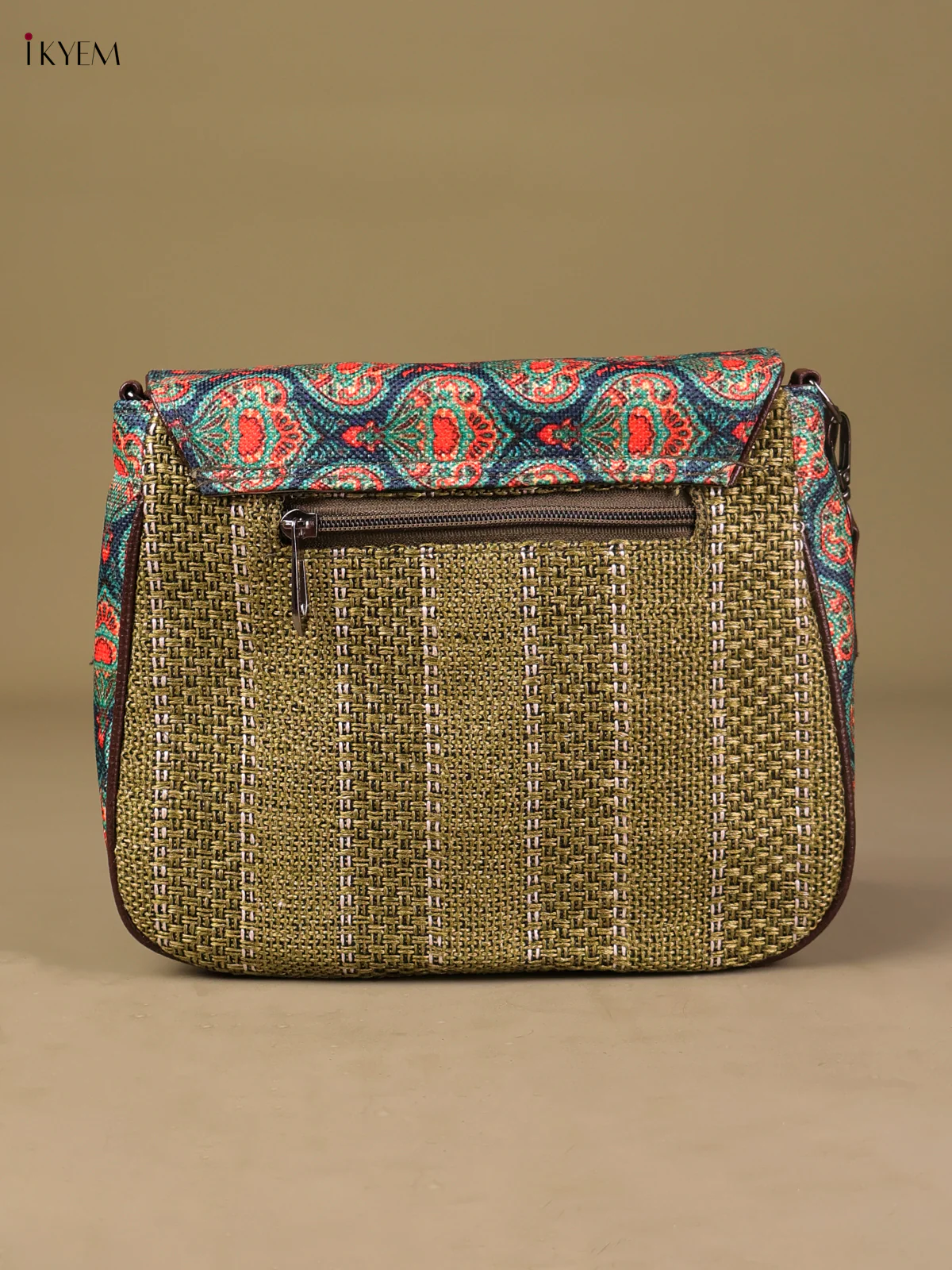 Printed Sling Bag - Maroon-KEG04164 - Image 2
