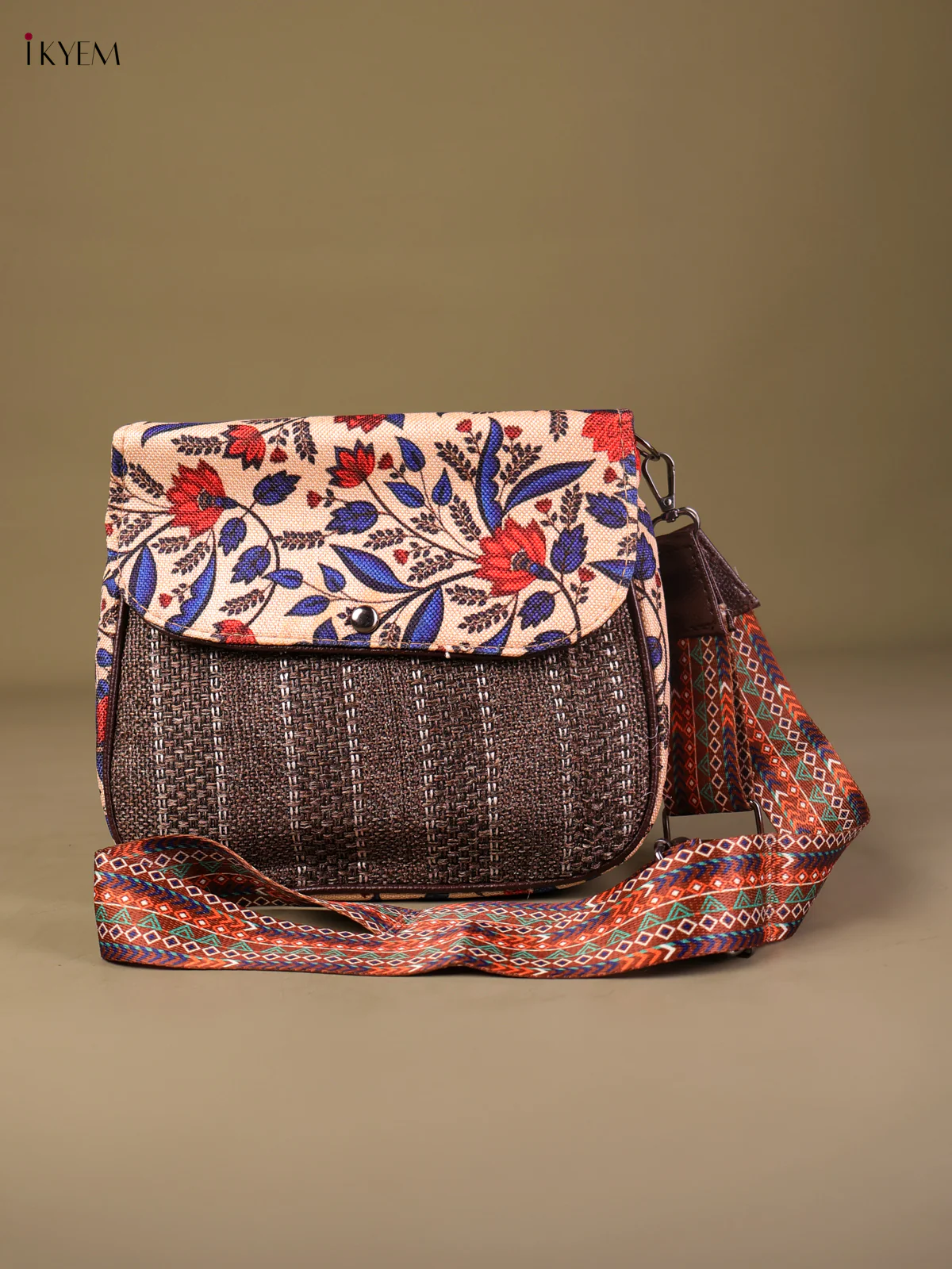 Printed Sling Bag -Blue-KEG04165