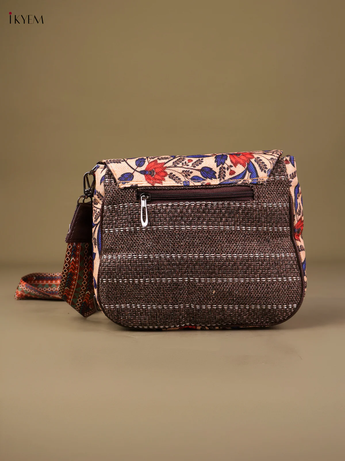Printed Sling Bag -Blue-KEG04165 - Image 2