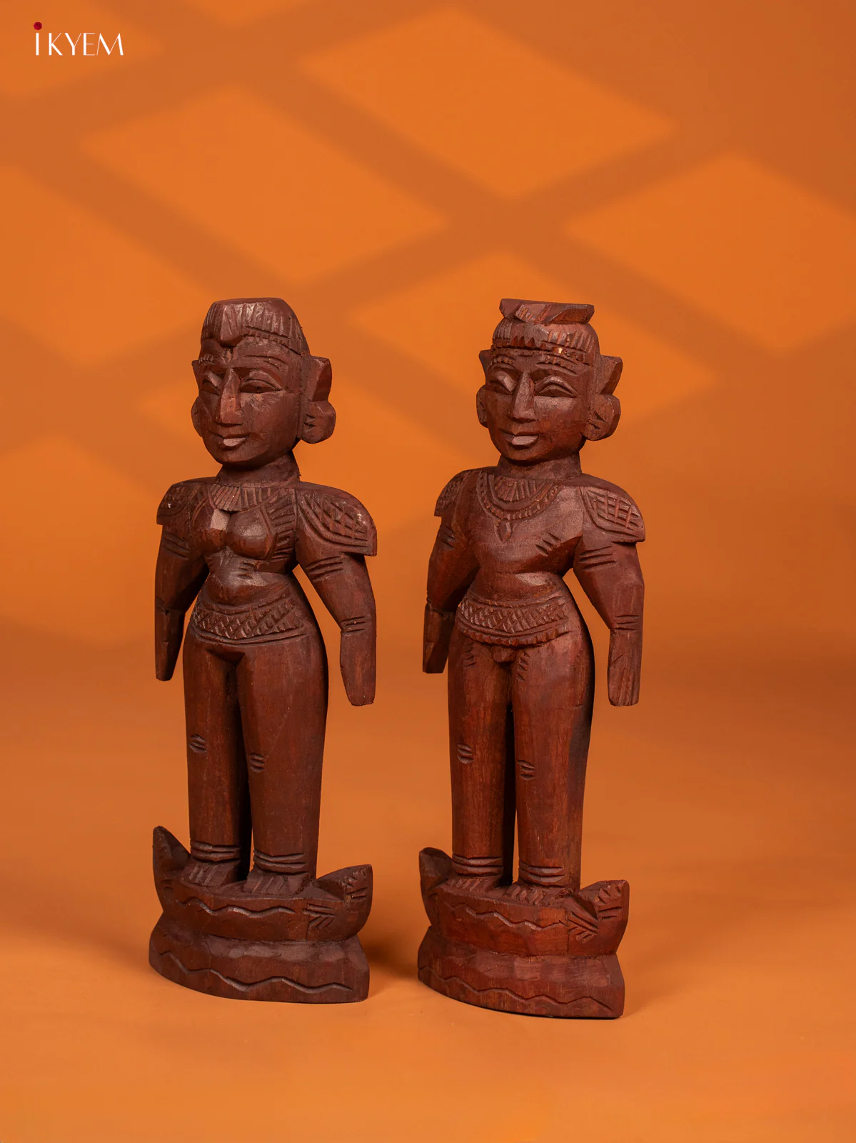 Wooden Marapachi Doll King and Queen - KF03157 - Image 3