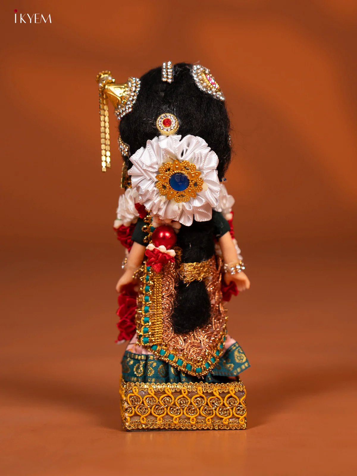 Andal - Golu Display Doll - Peach & Green - KF04112 - Image 4