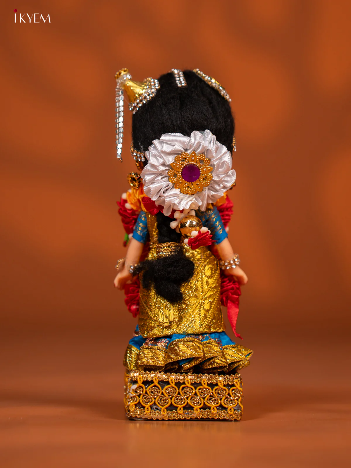 Andal - Golu Display Doll - Blue & Gold - KF04113 - Image 4