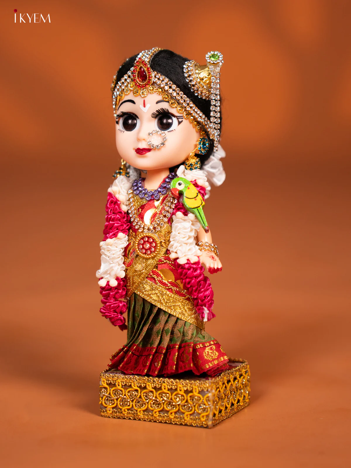Andal - Golu Display Doll - Red & Green - KF04115 - Image 2