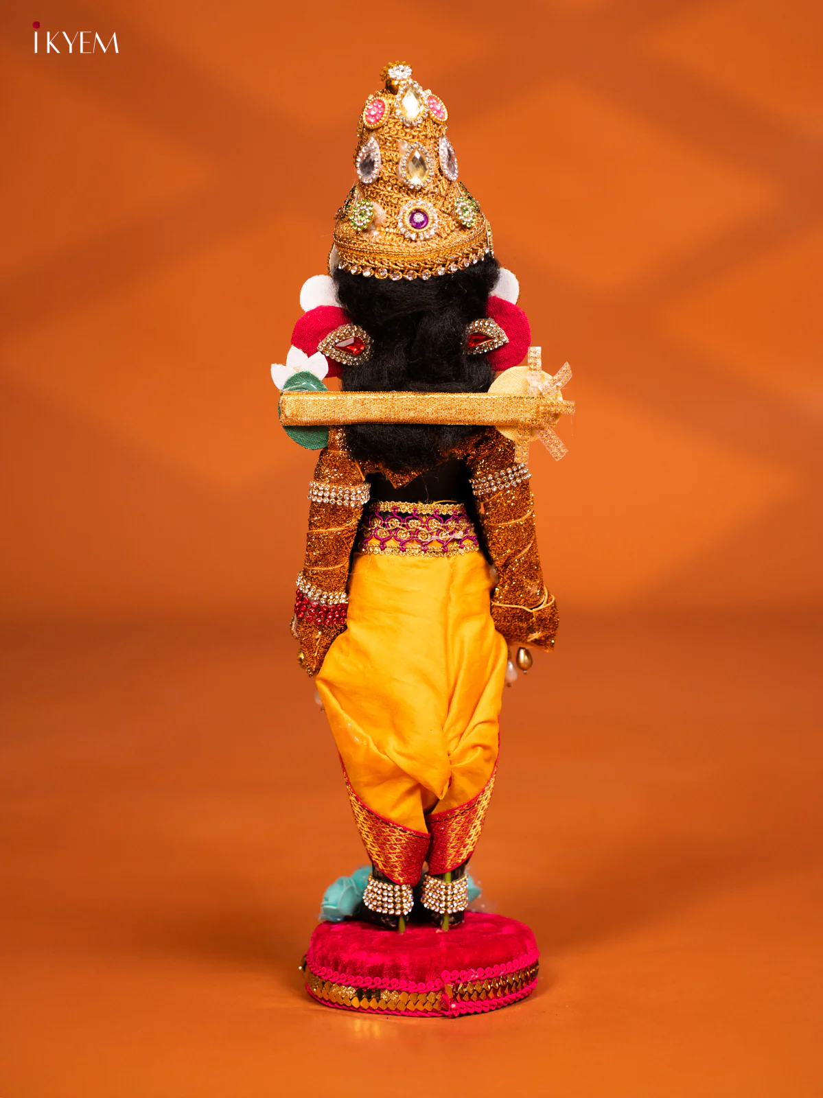 Venkatesa Perumal - Golu Display Doll - Yellow & Pink Base - KF04132 - Image 4