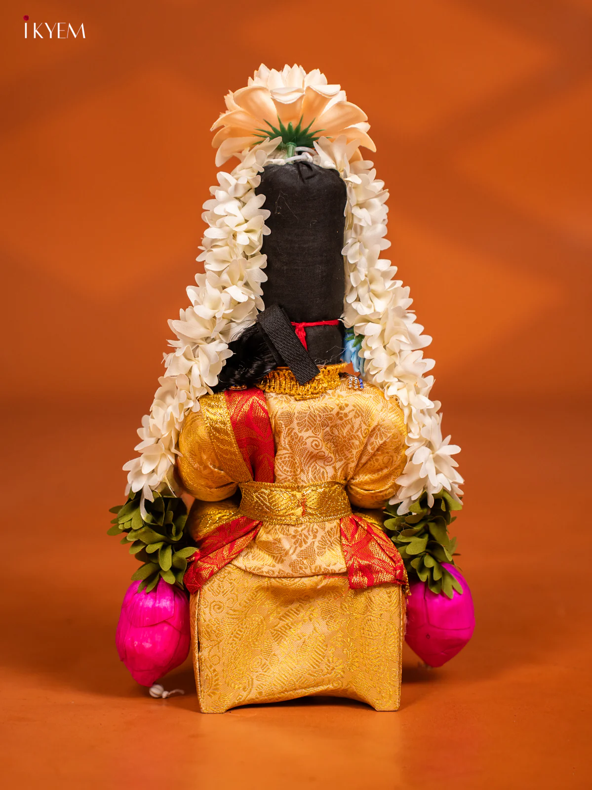 Varamahalakshmi Doll - 12 Inch - Red & Sandal - KF04164 - Image 4