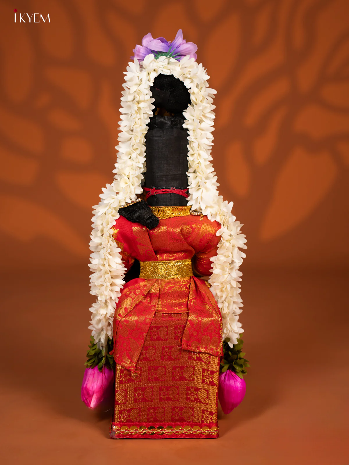 Varamahalakshmi Doll - 18 Inch- Big - Gold & Orange - KF04168 - Image 5