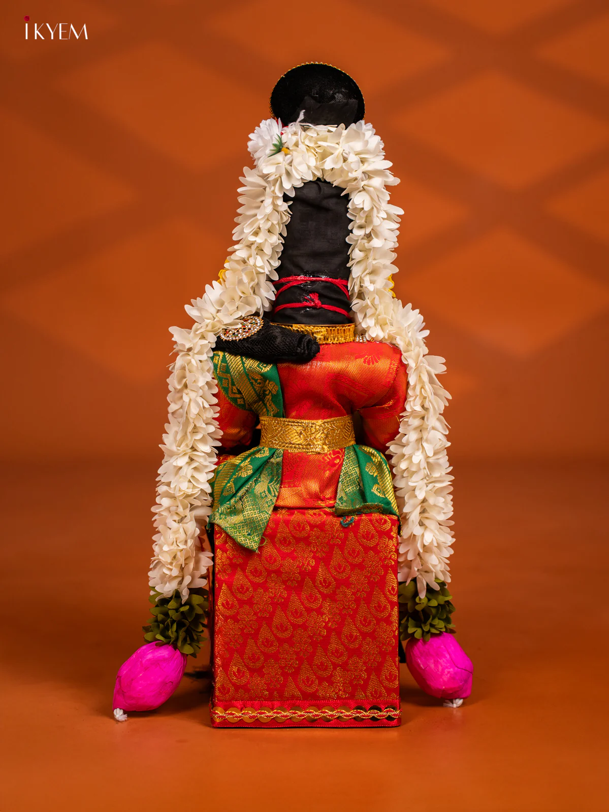 Varamahalakshmi Doll - 18 Inch - Green & Red - KF04170 - Image 4