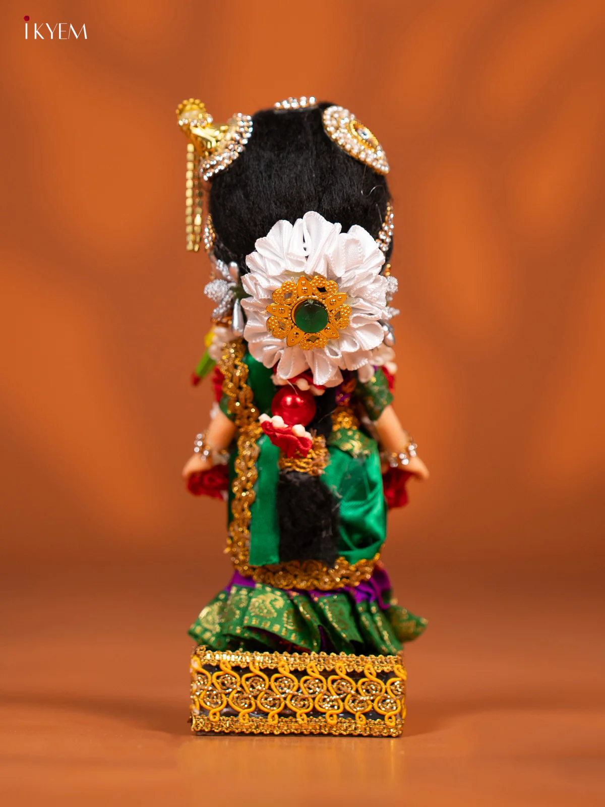 Andal - Golu Display Doll - Violet & Green - KF04190 - Image 4