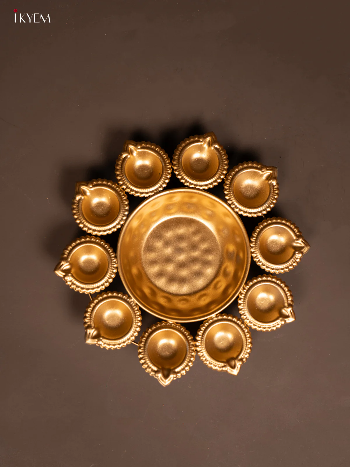 Metal Diya Urli - KF06128